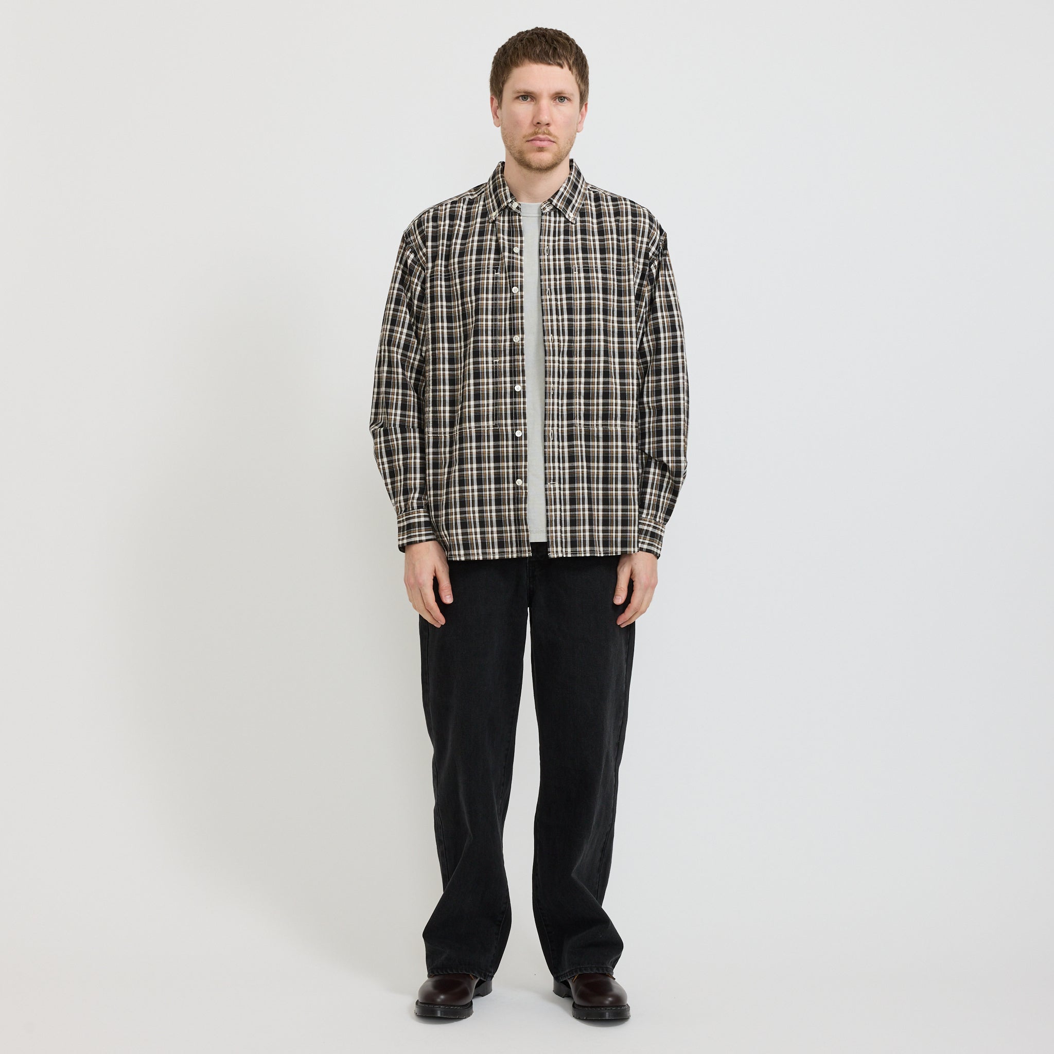 Larriet | Grant Shirt Black Plaid | Maplestore