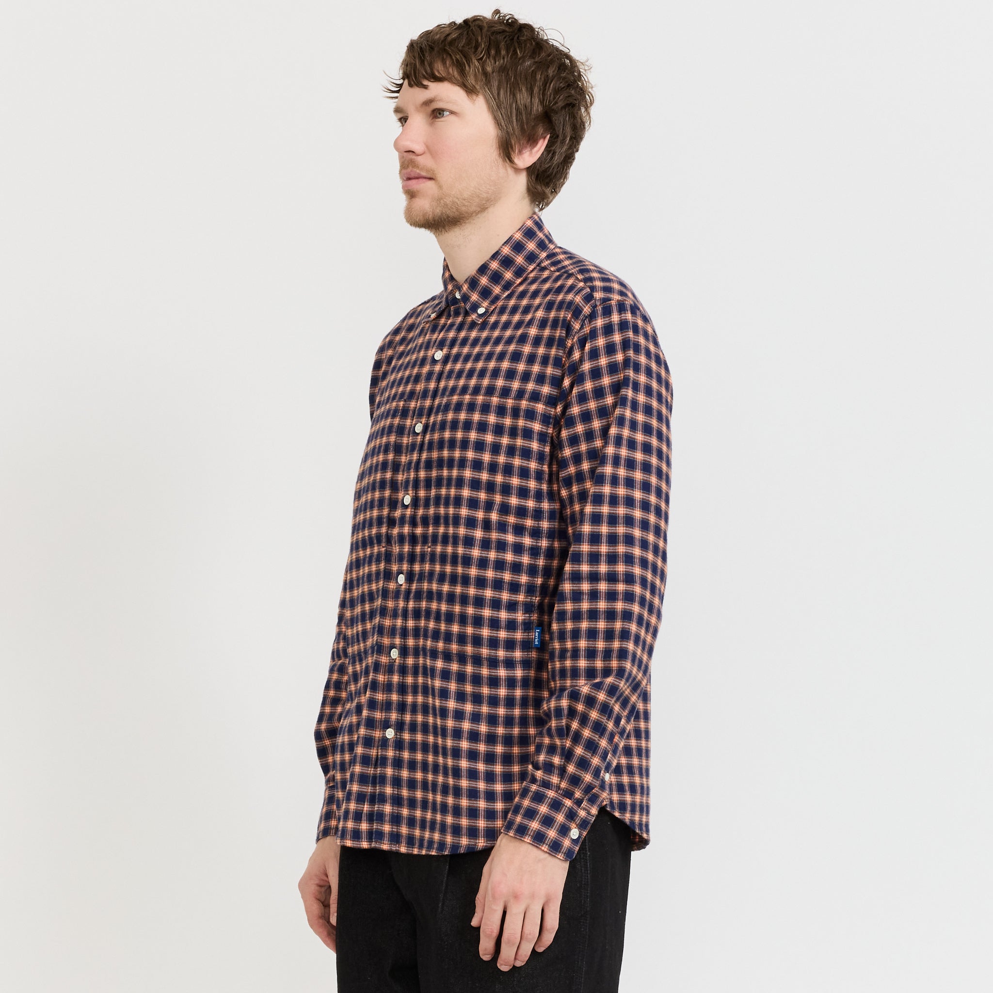 Grant Shirt Navy Plaid
