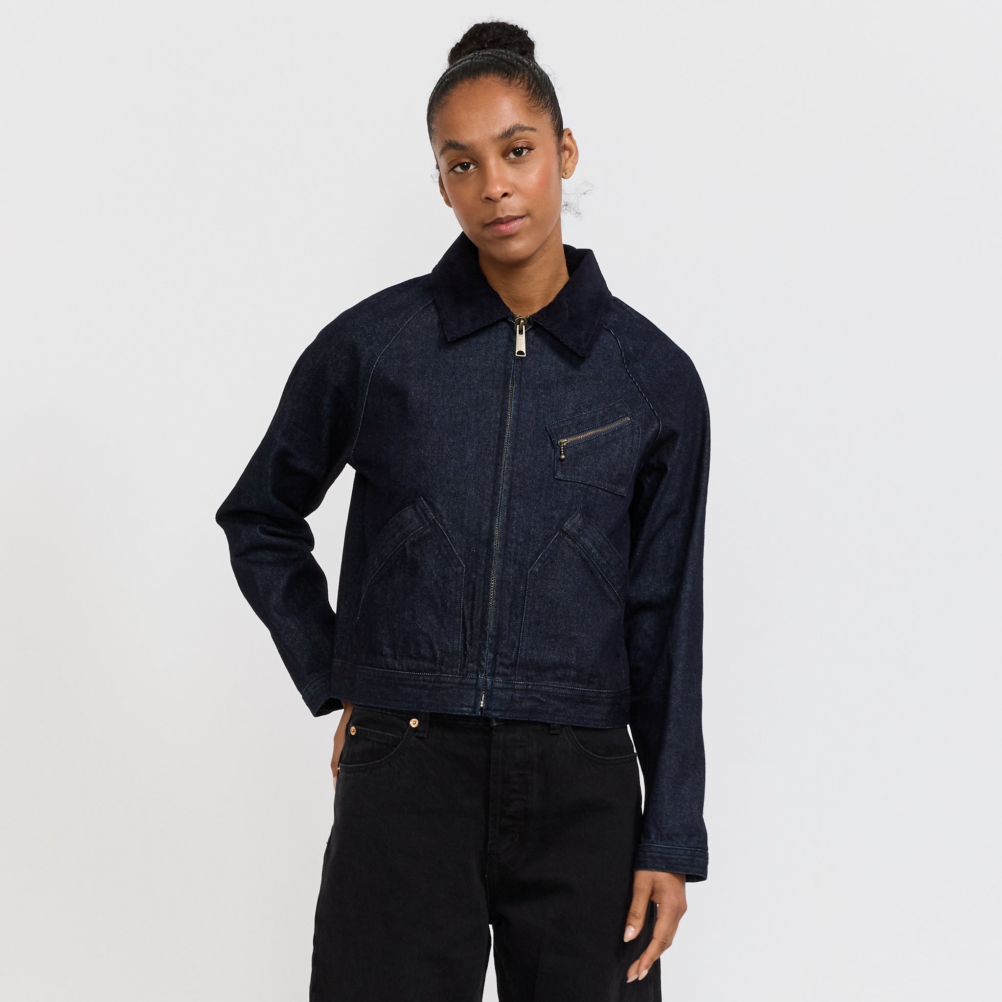 Larriet | Womens Ranch Jacket Indigo Denim | Maplestore