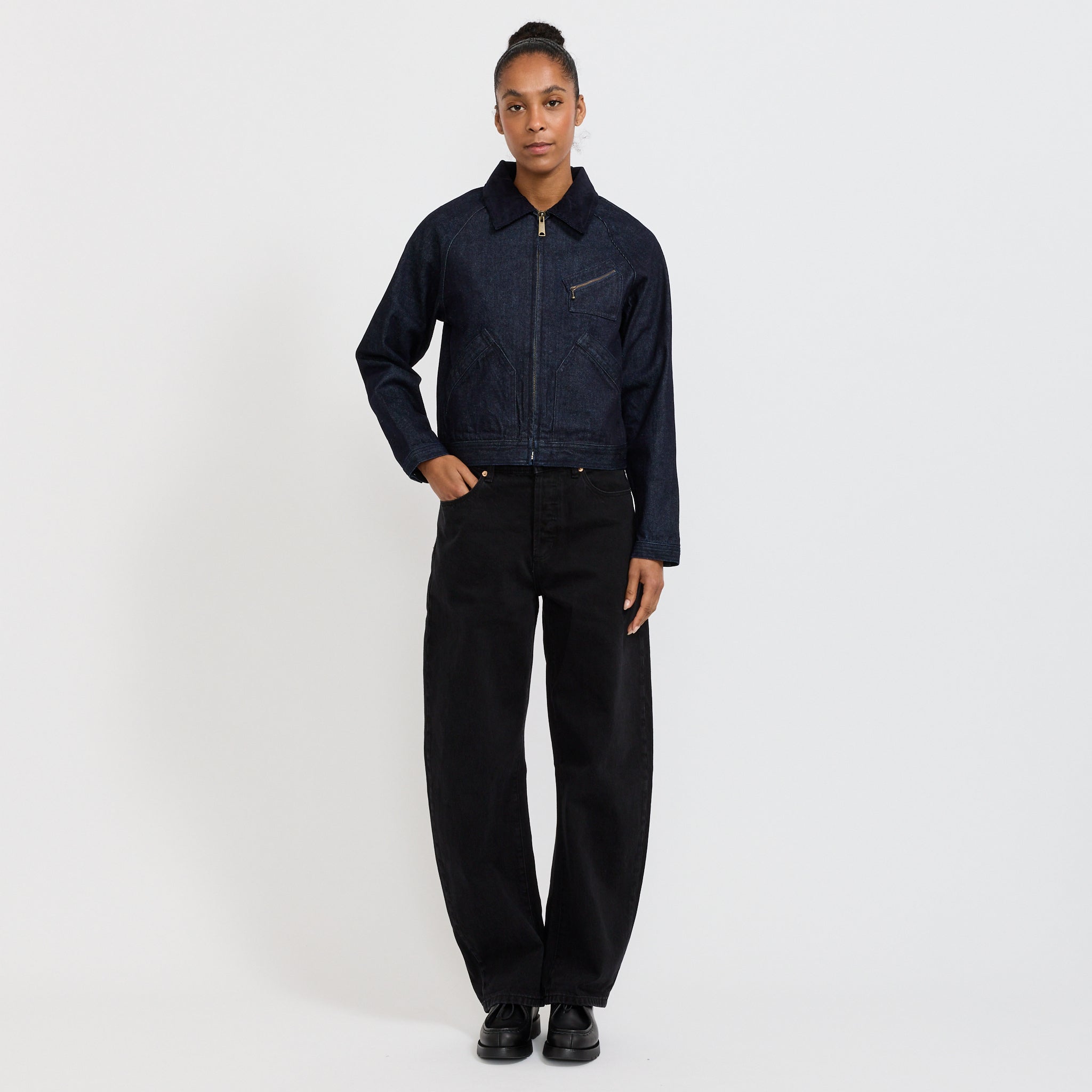 Larriet | Womens Ranch Jacket Indigo Denim | Maplestore