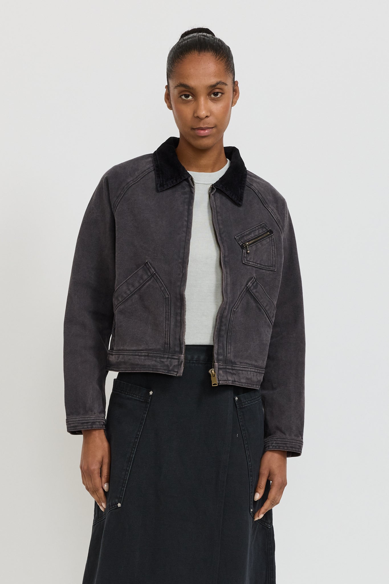 Larriet | Womens Ranch Jacket Used Black | Maplestore