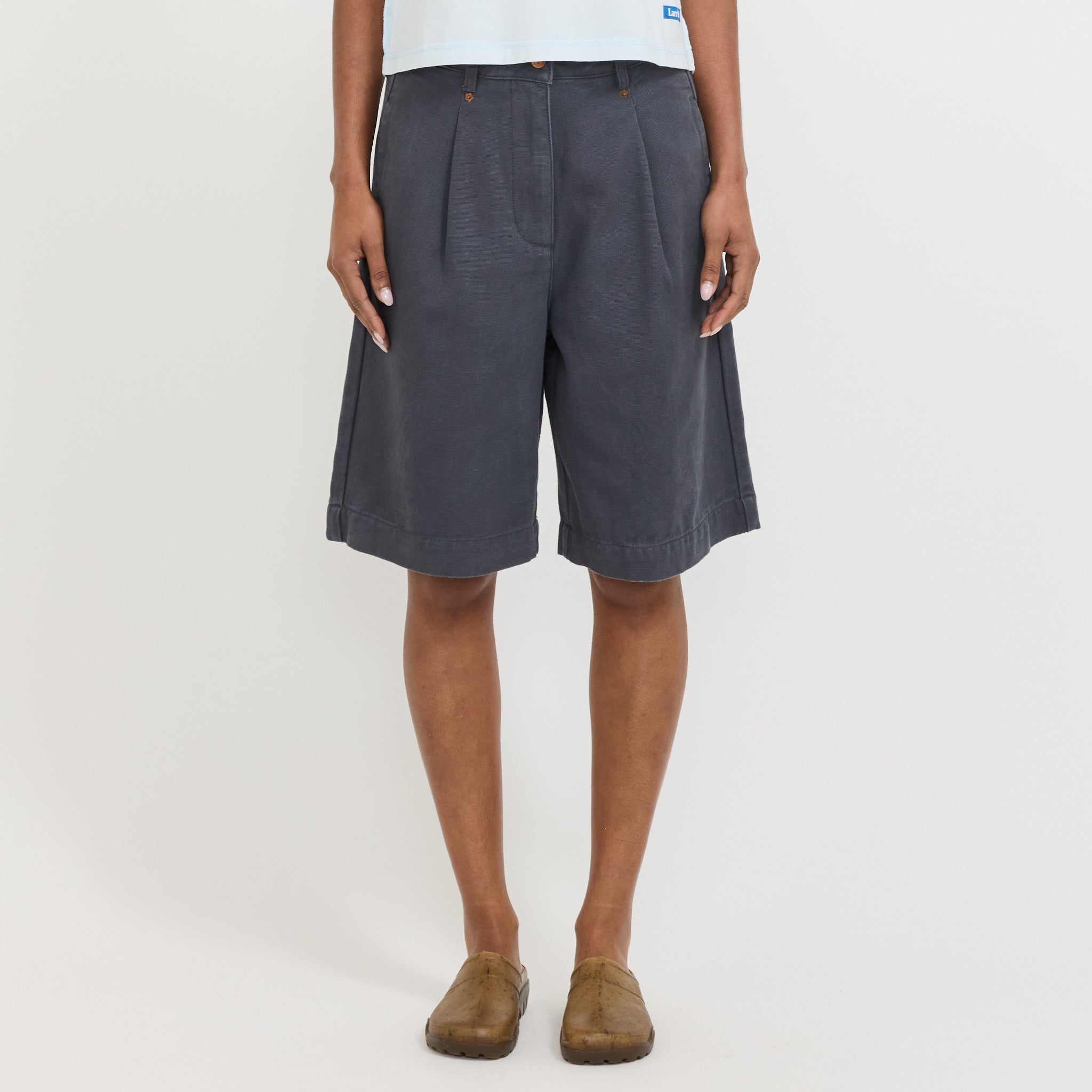 Womens Chino Short Charcoal