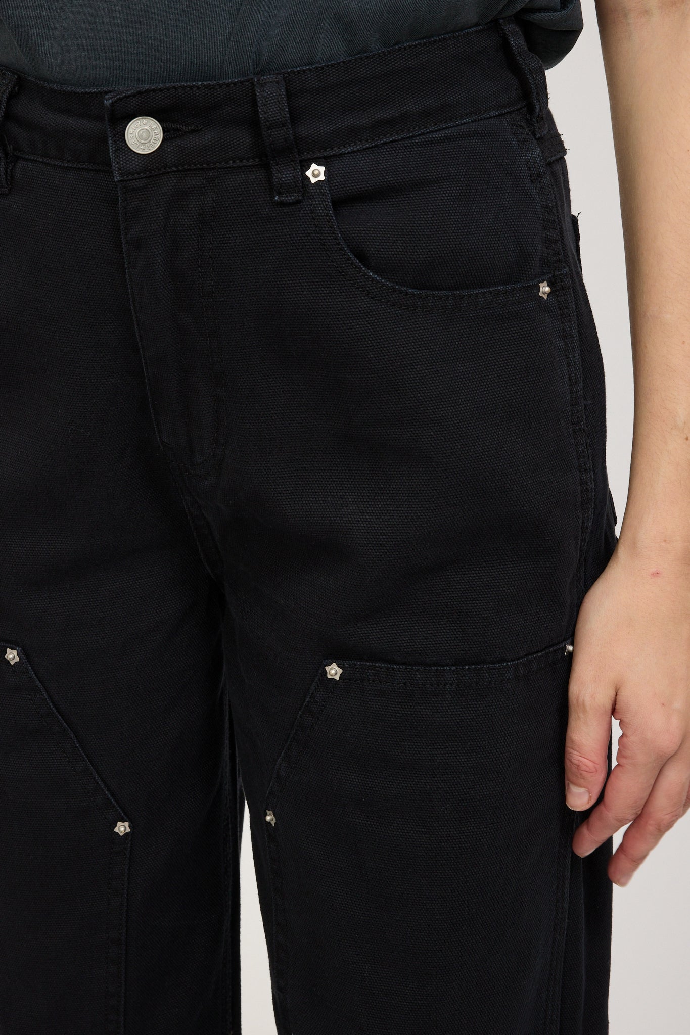 Larriet | Womens Double Knee Carpenter Pant Used Black | Maplestore