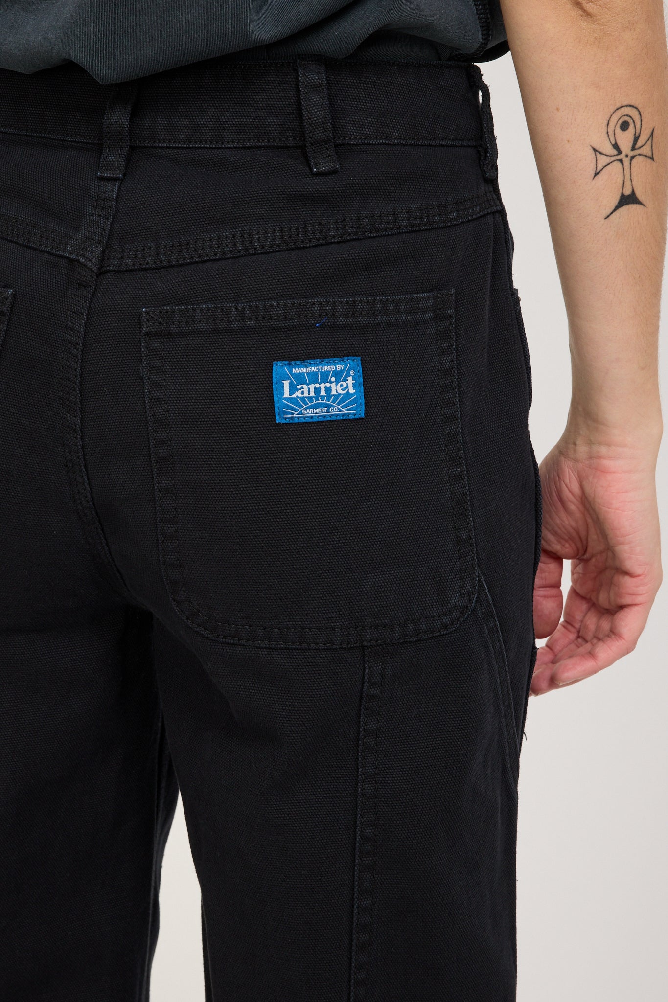 Larriet | Womens Double Knee Carpenter Pant Used Black | Maplestore