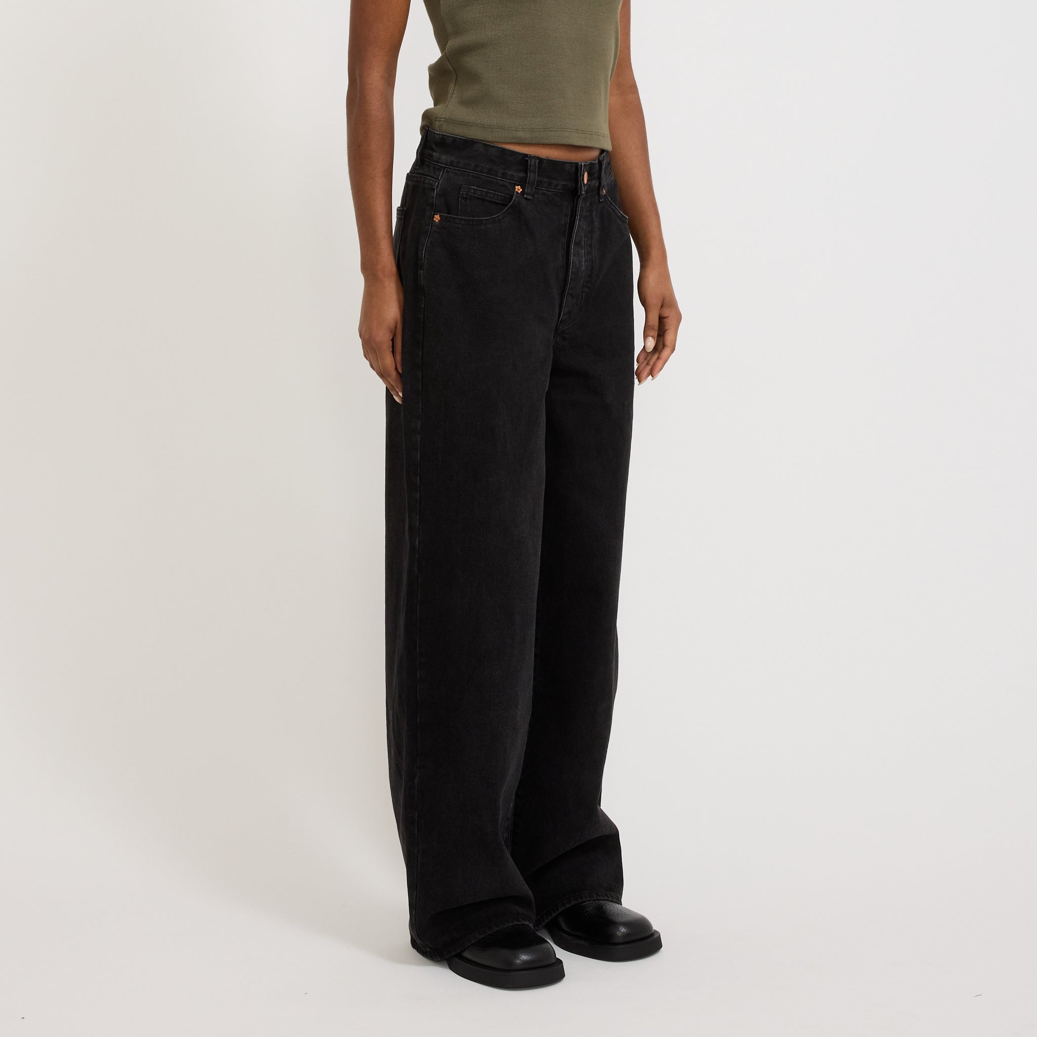 Womens Wale Jeans Used Black