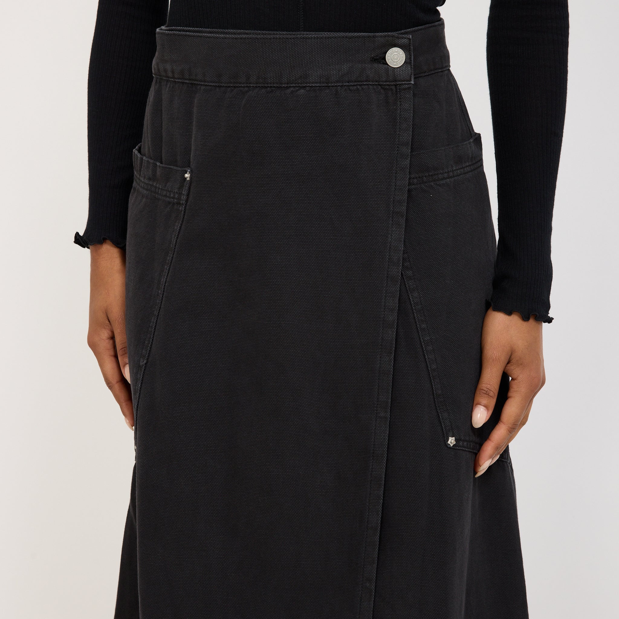Wrap Skirt Used Black
