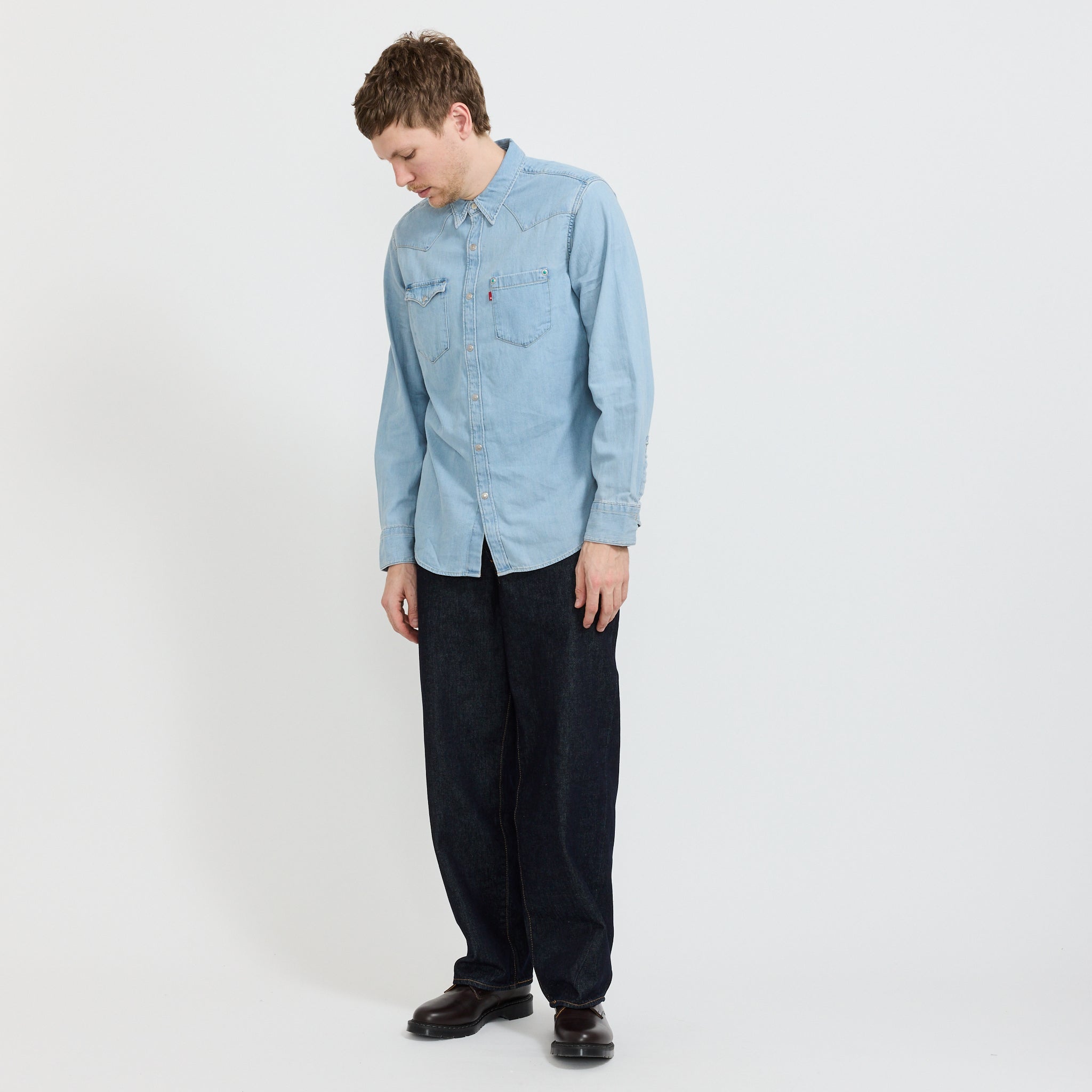 Levis | Barstow Special Edition Western Shirt Turquoise Rivet | Maplestore