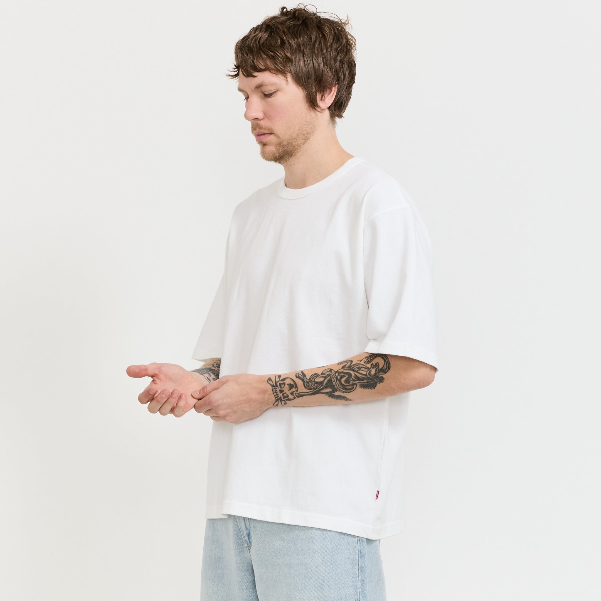 Heavy Weight Loose Tee Bright White