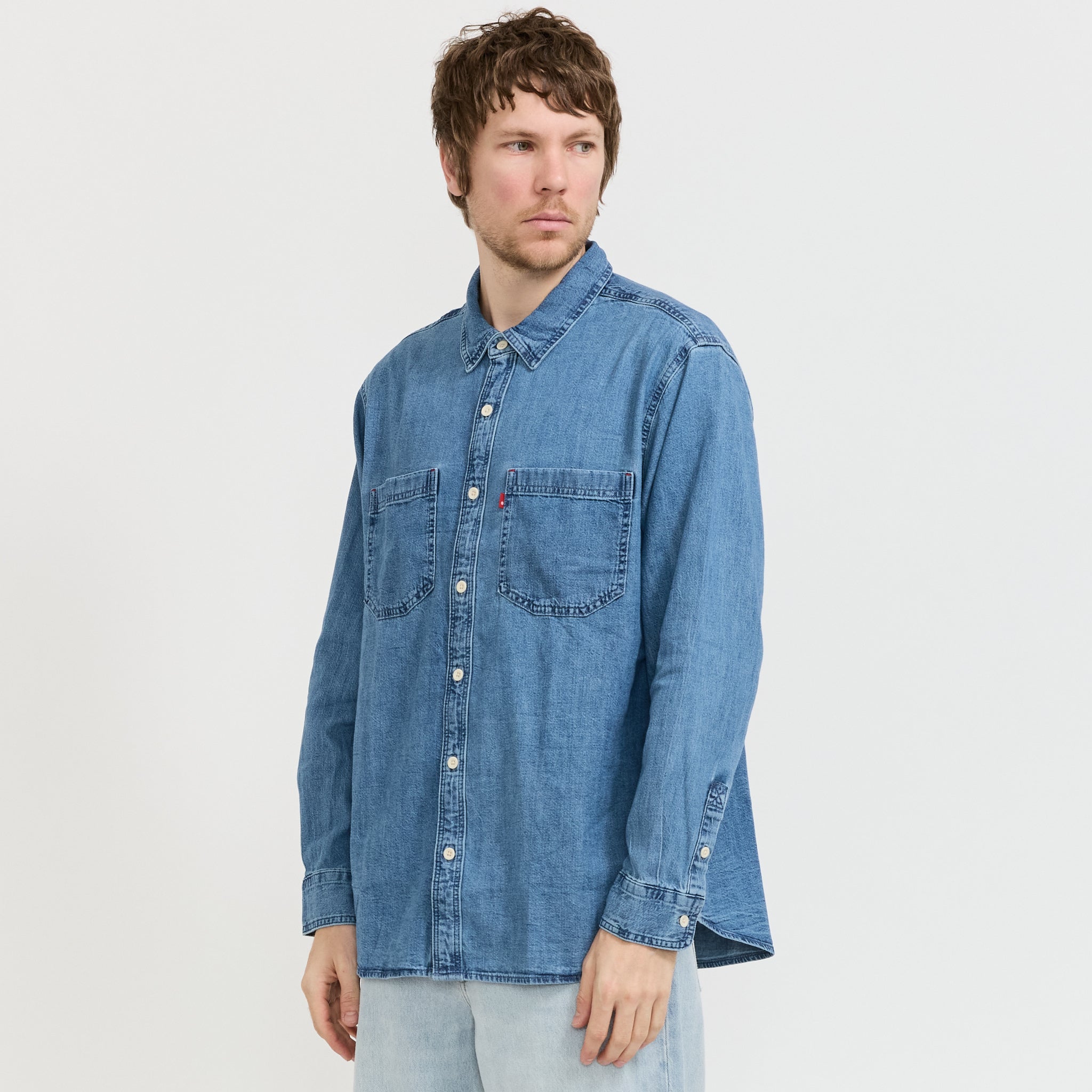 Mariposa Worker Shirt Ani Mid Wash