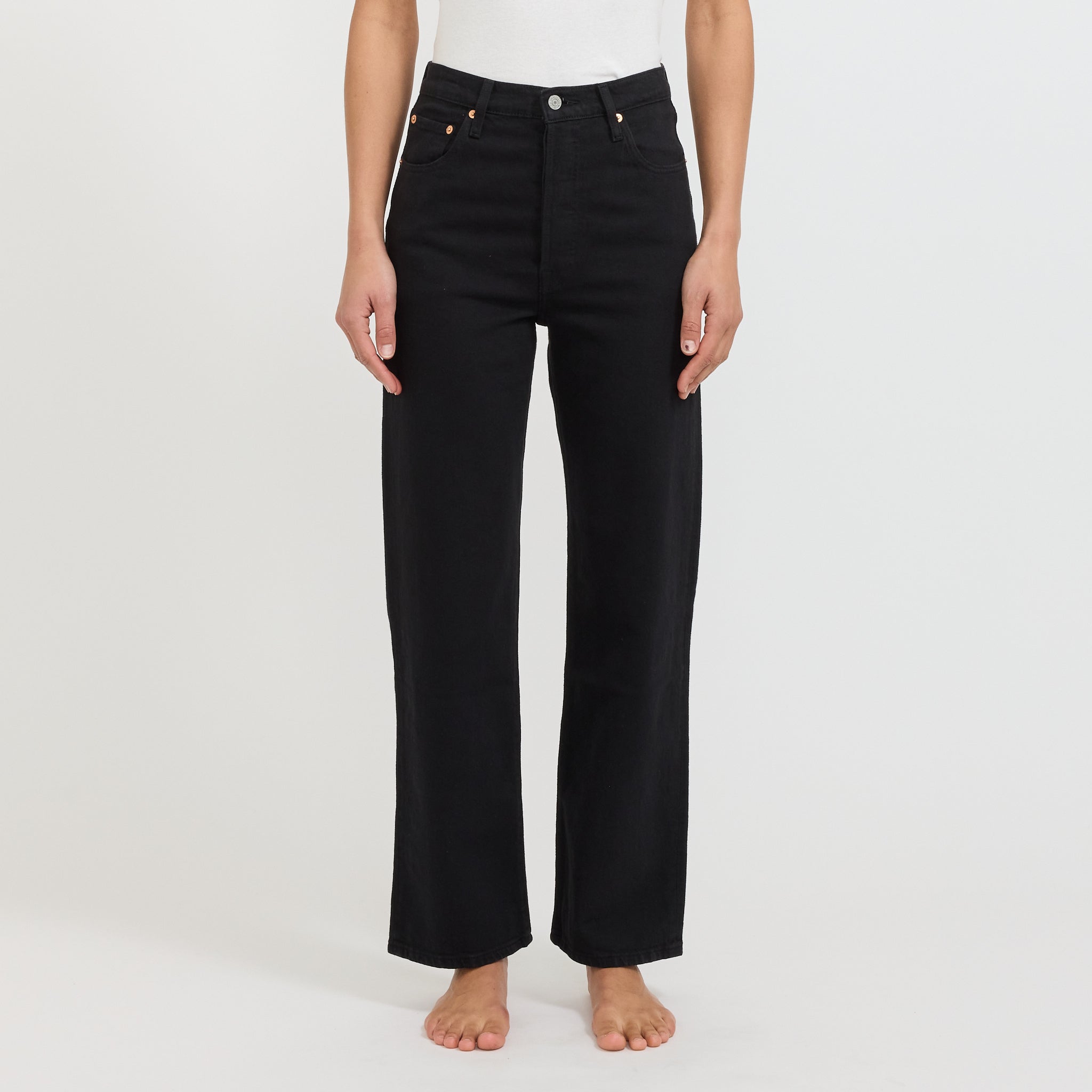 Ribcage Straight Ankle Black Sprout
