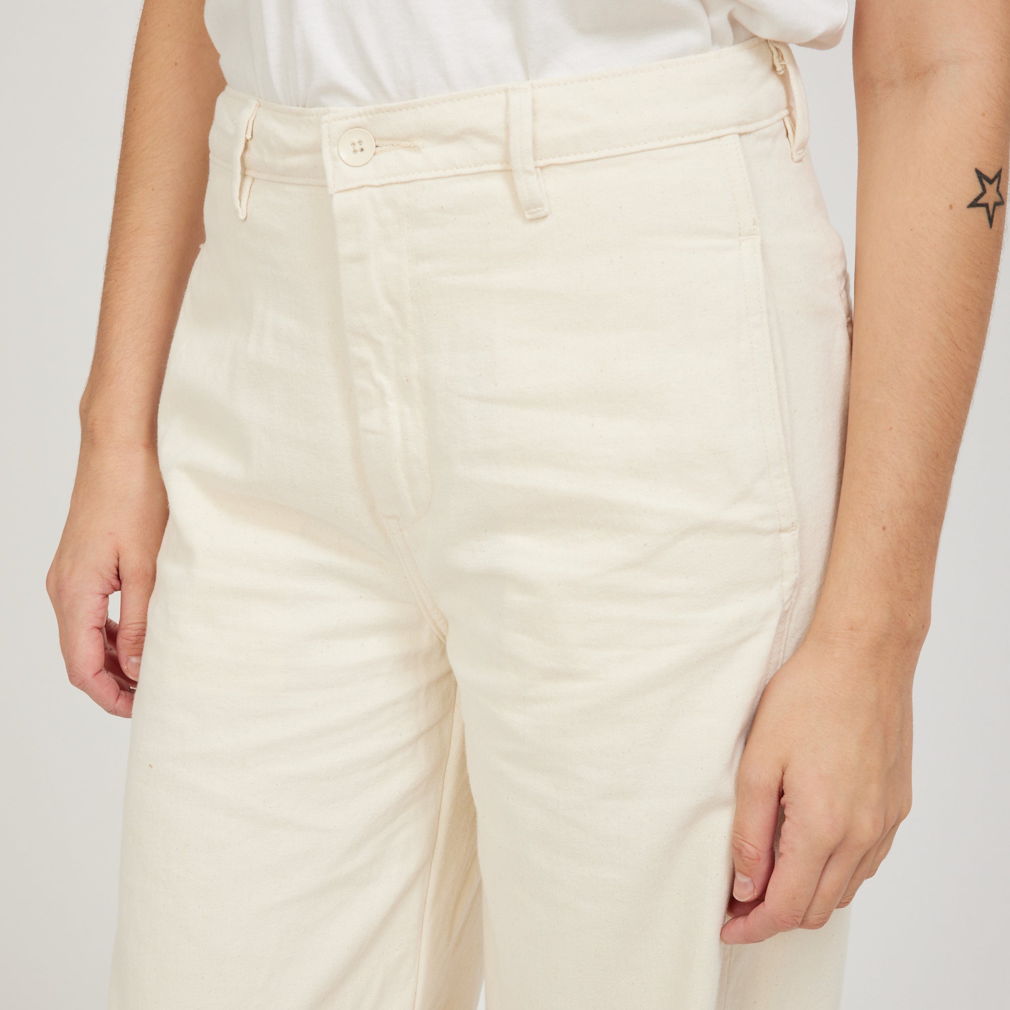 Wellthread Orchard Soft Straight Trouser Soft Ceramic