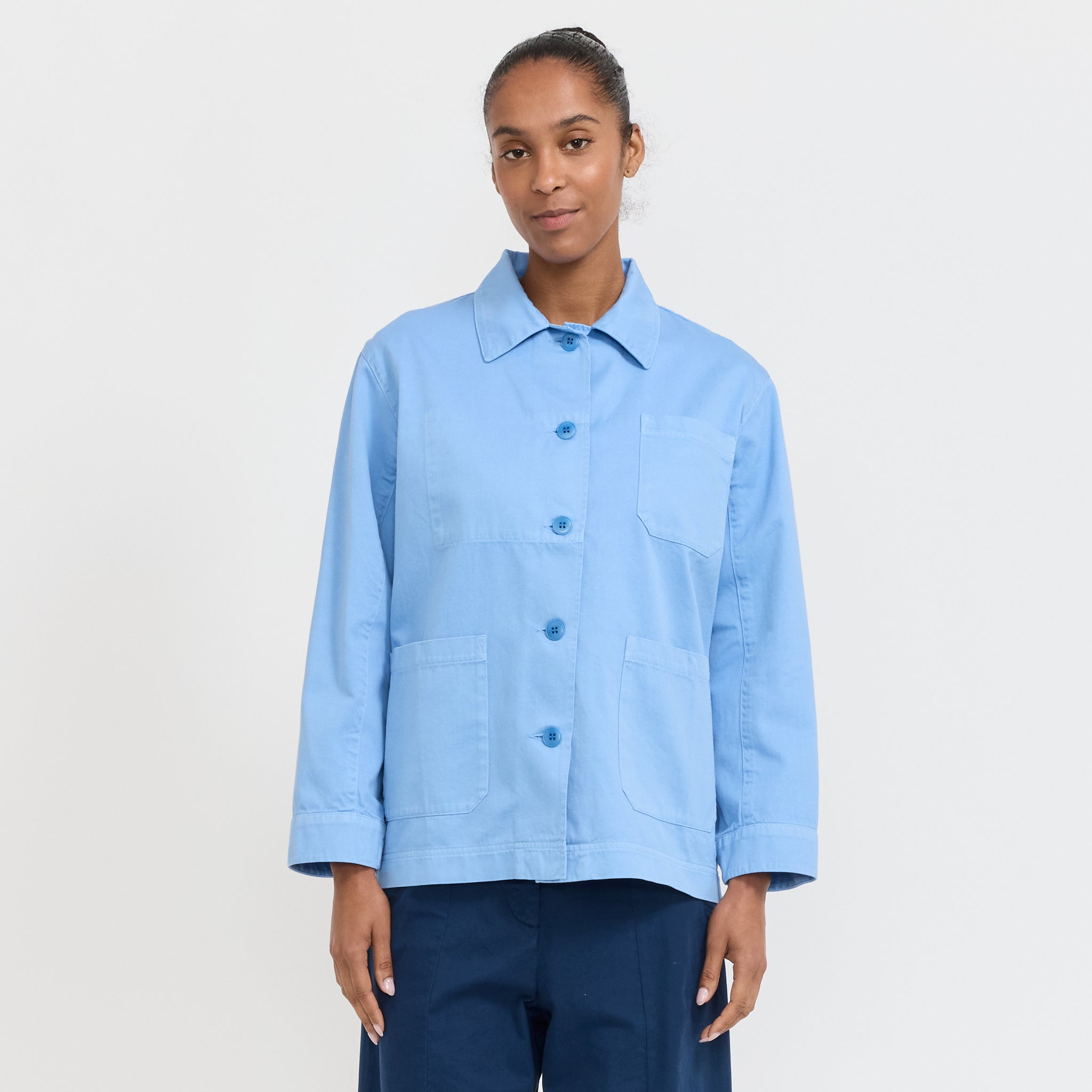 Le Mont Saint Michel | Gabardine Work Jacket Azur | Maplestore