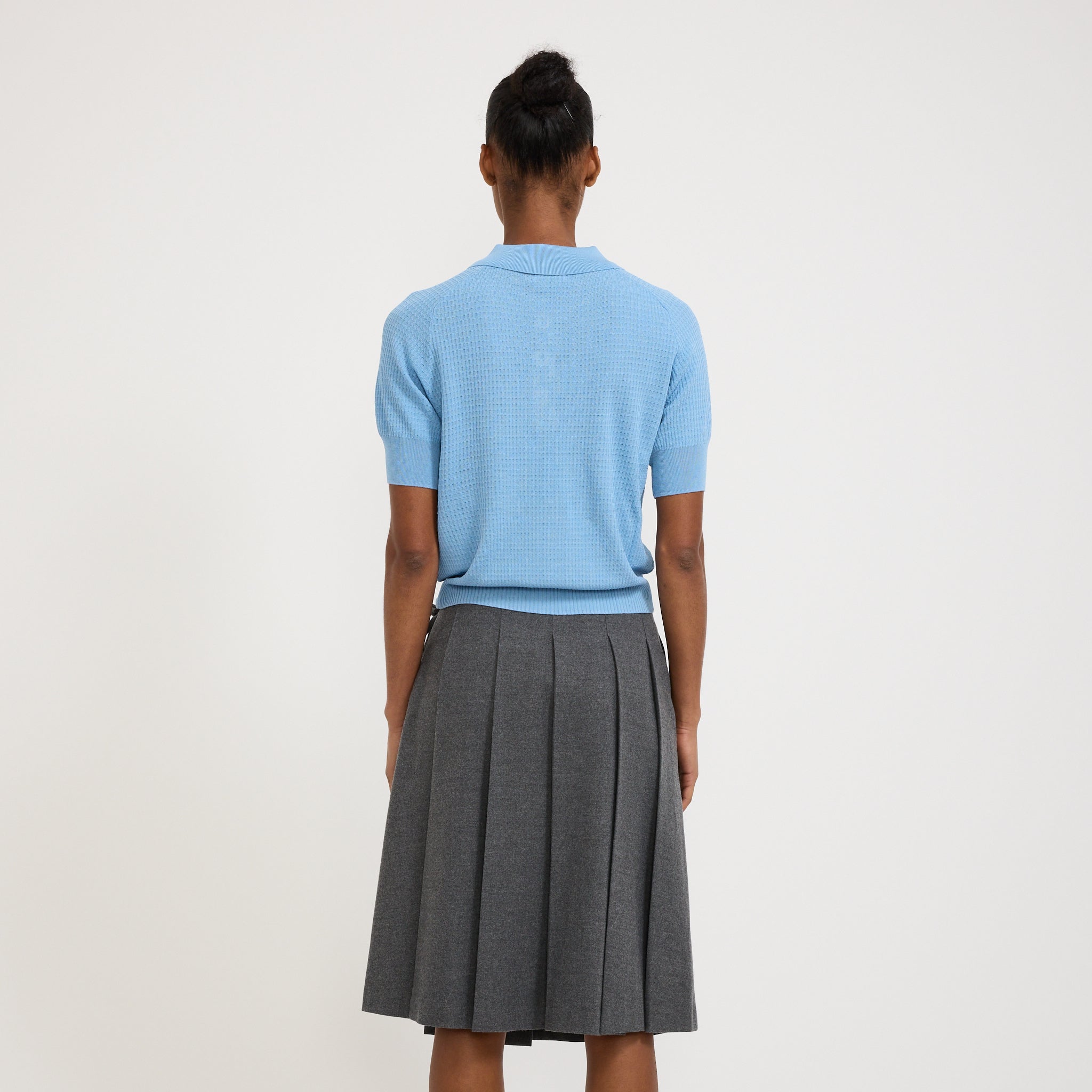Le Mont Saint Michel | Serdane Tennis Polo Sweater Blue | Maplestore