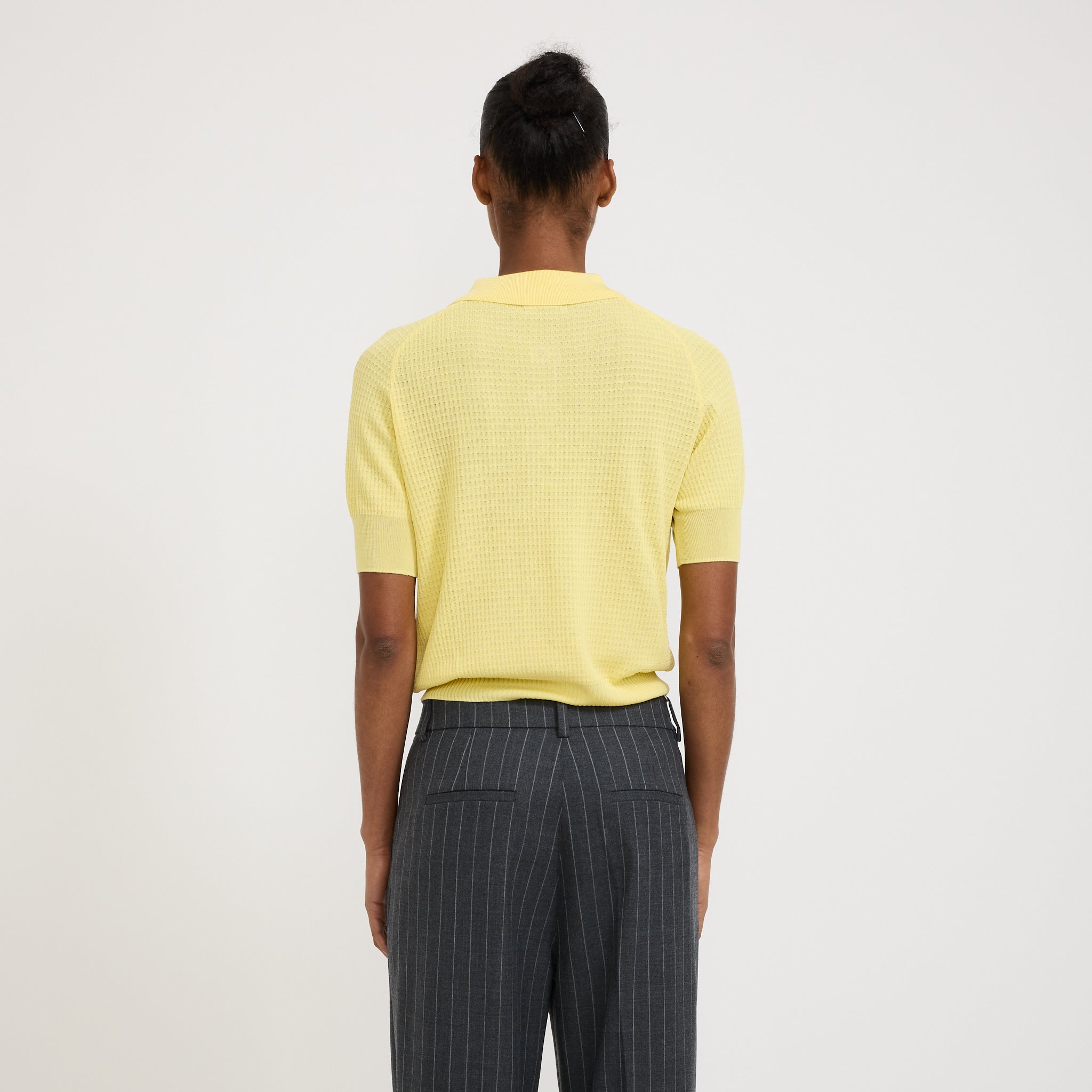 Le Mont Saint Michel | Serdane Tennis Polo Sweater Yellow | Maplestore