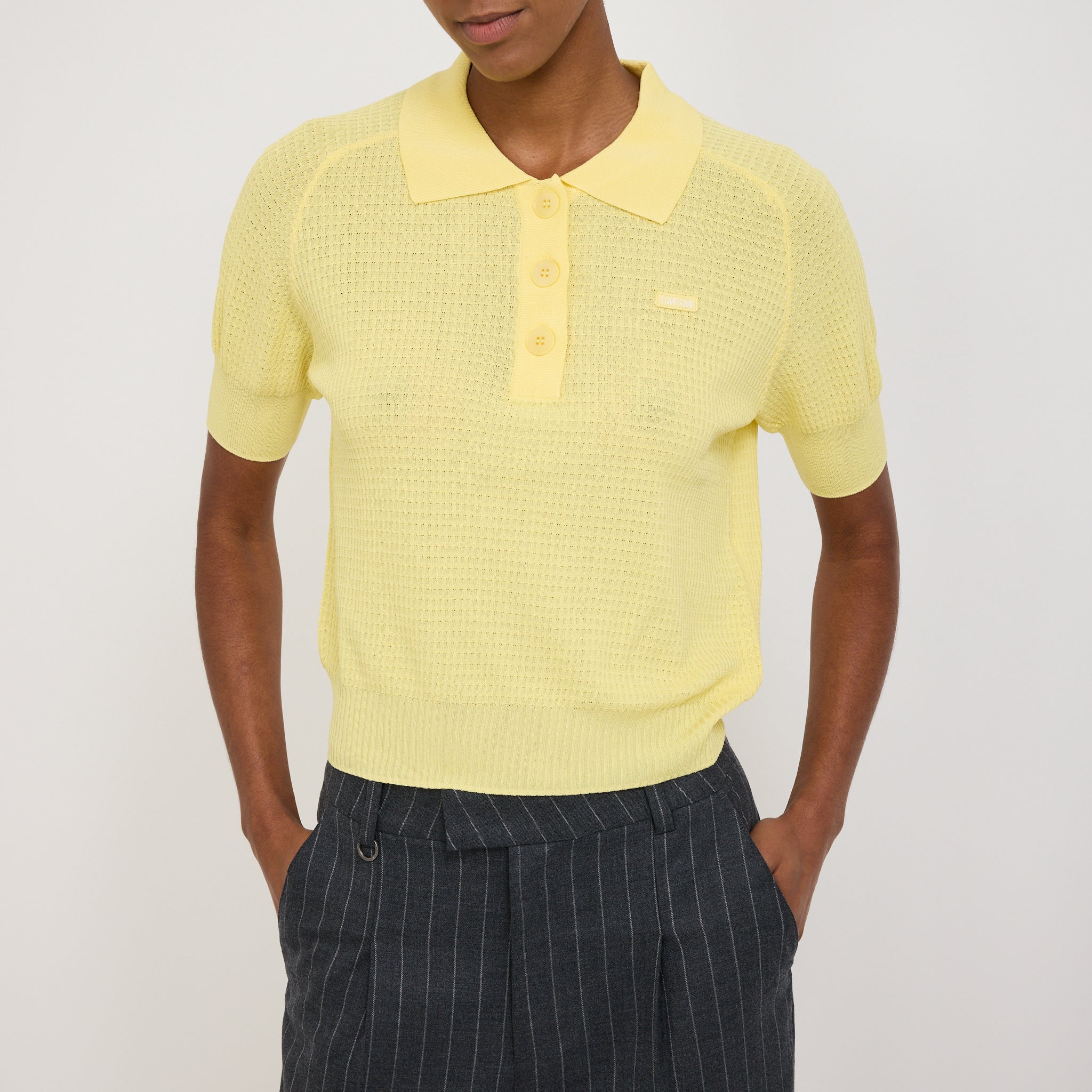 Le Mont Saint Michel | Serdane Tennis Polo Sweater Yellow | Maplestore