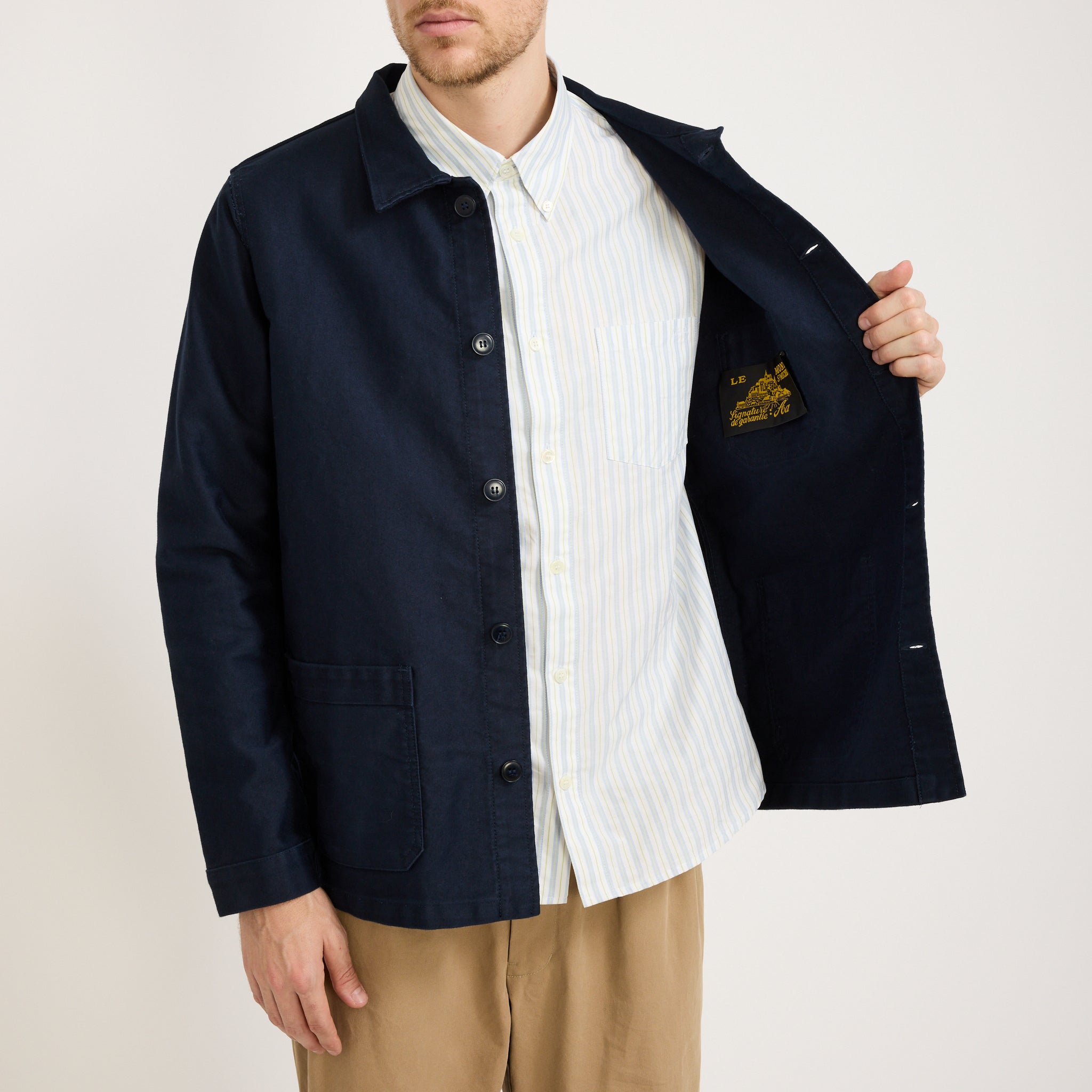 Le Mont Saint Michel | Genuine Work Jacket Navy | Maplestore