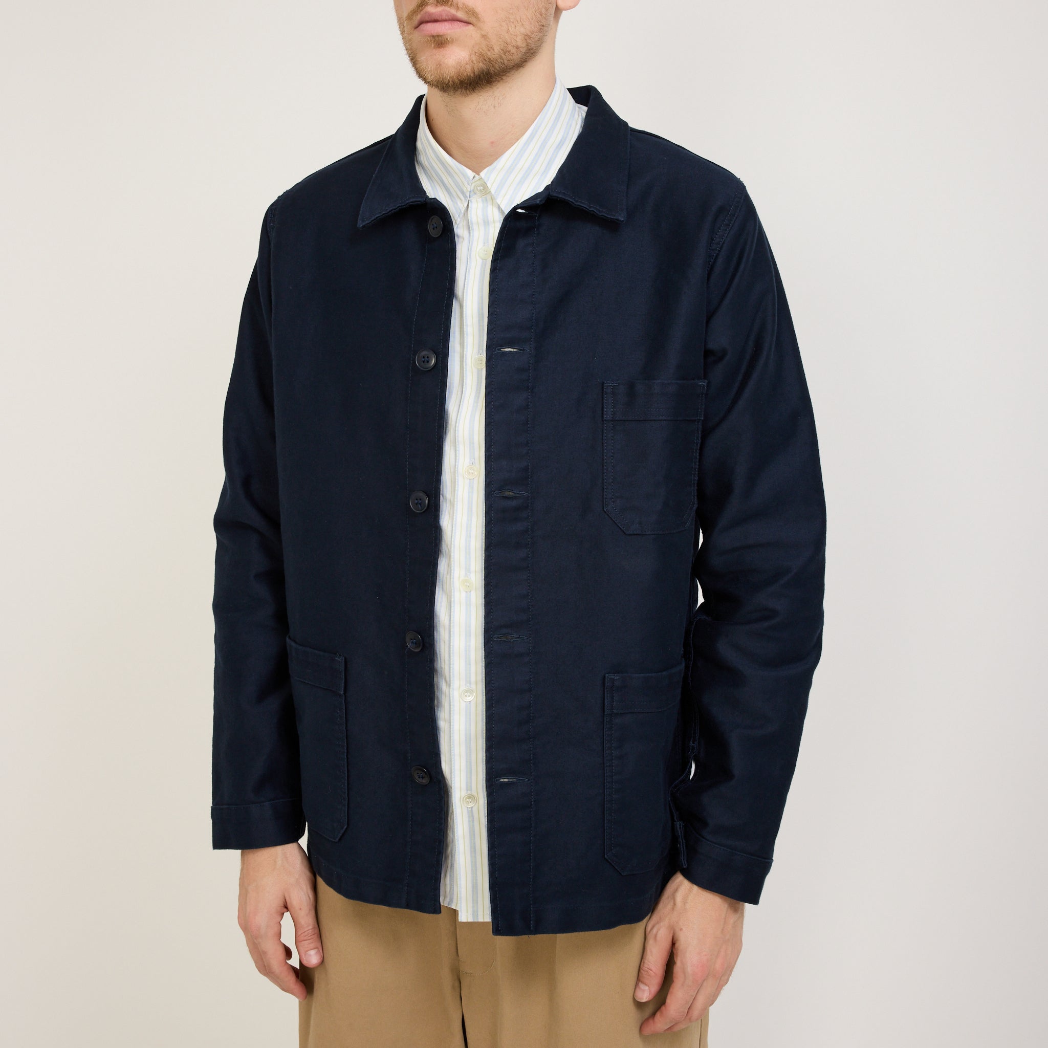 Le Mont Saint Michel | Genuine Work Jacket Navy | Maplestore