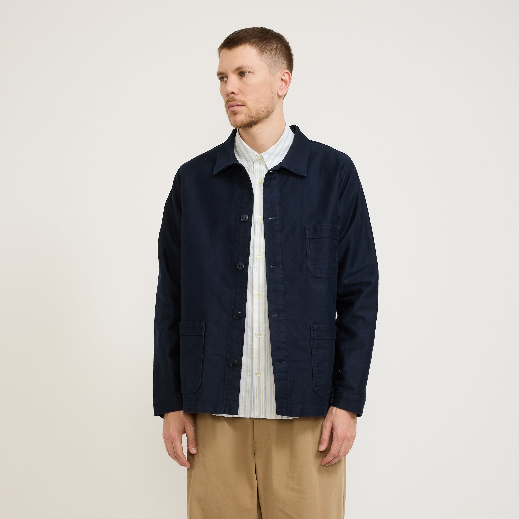 Le Mont Saint Michel | Genuine Work Jacket Navy | Maplestore