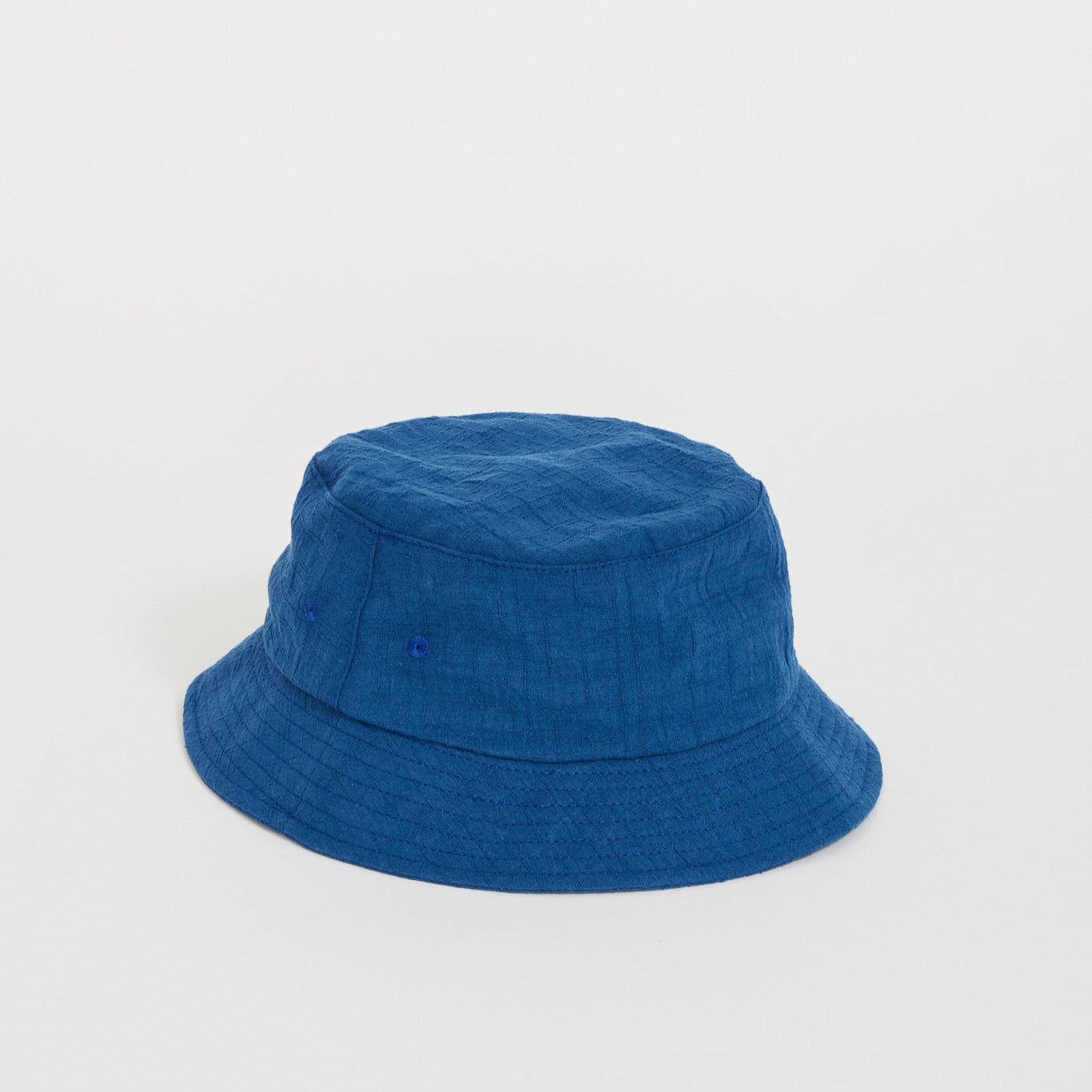 Lite Year | Japanese Cotton Dobby Bucket Hat Blue | Maplestore