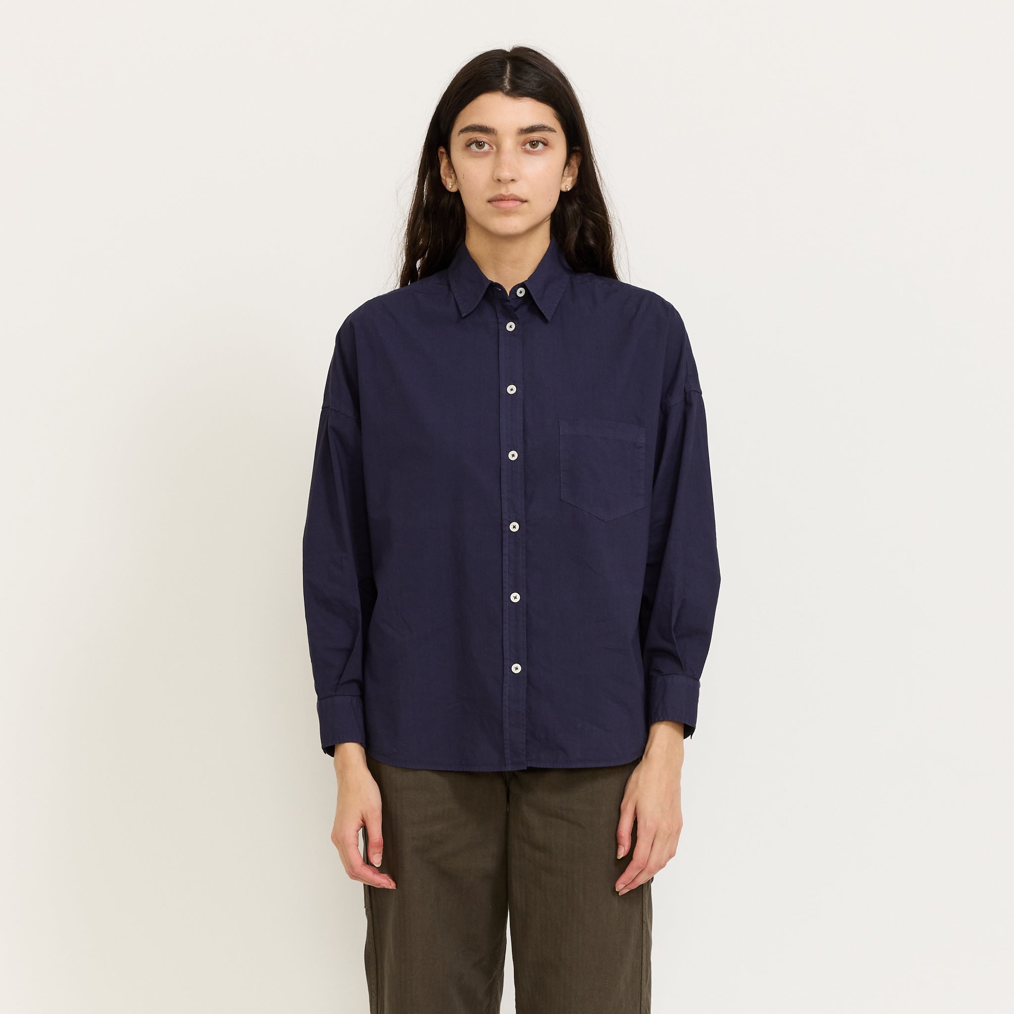 LMND | Chiara Shirt Classic Navy | Maplestore