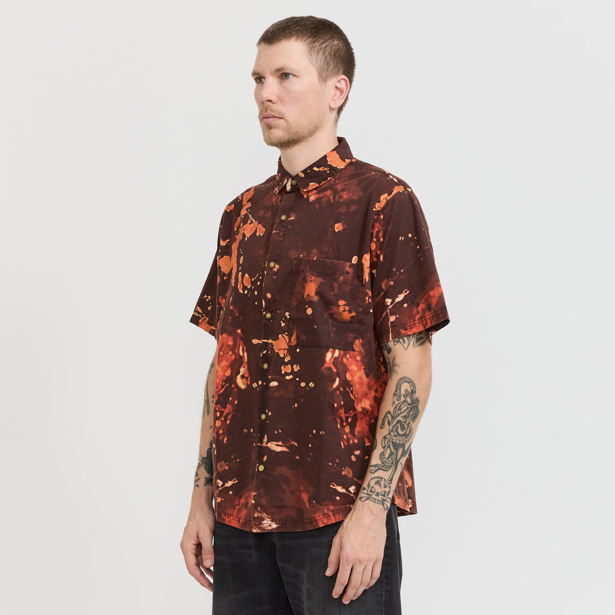 McTavish | Button Up Shirt Red Multi | Maplestore