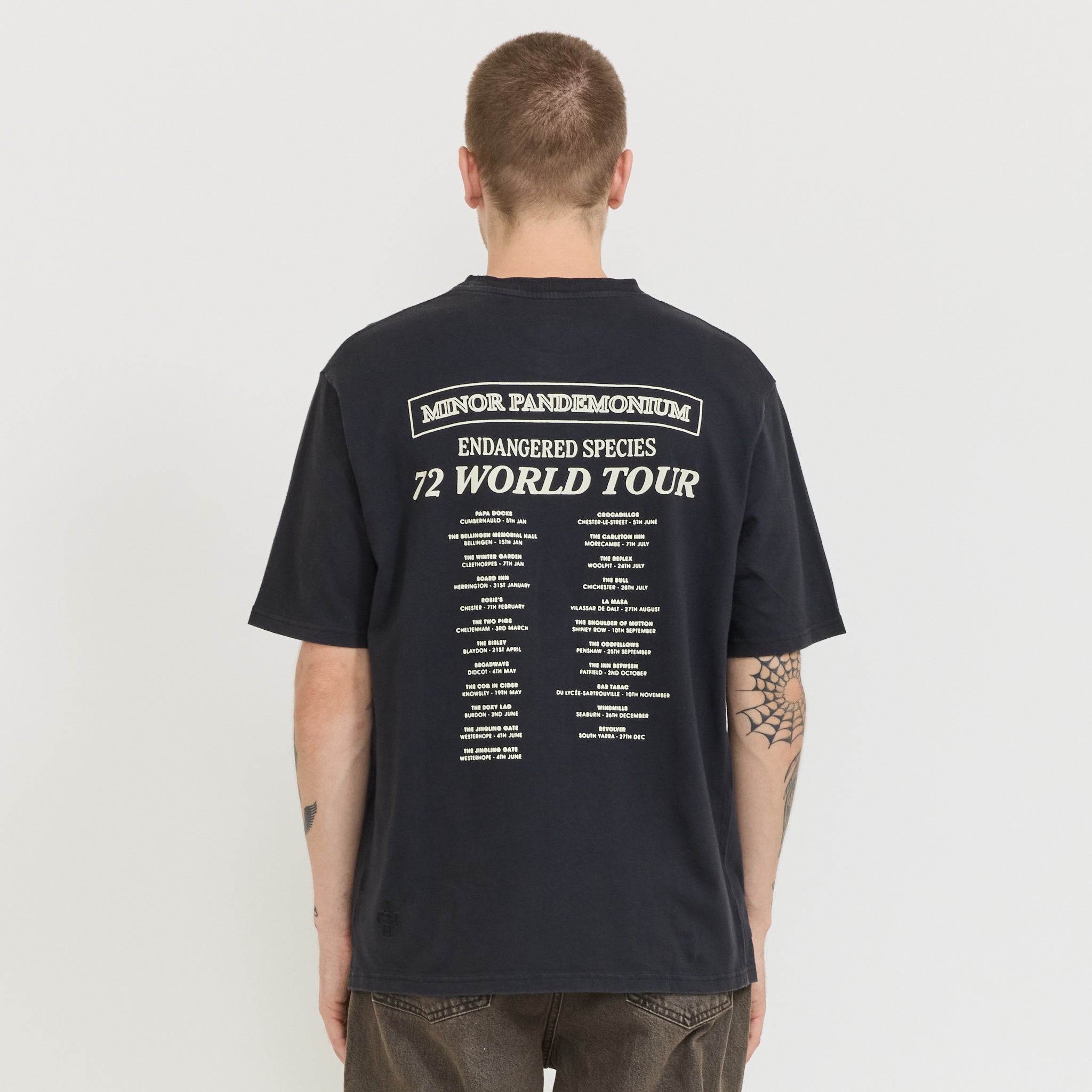Minor Pandemonium World Tour Tee Vintage Black