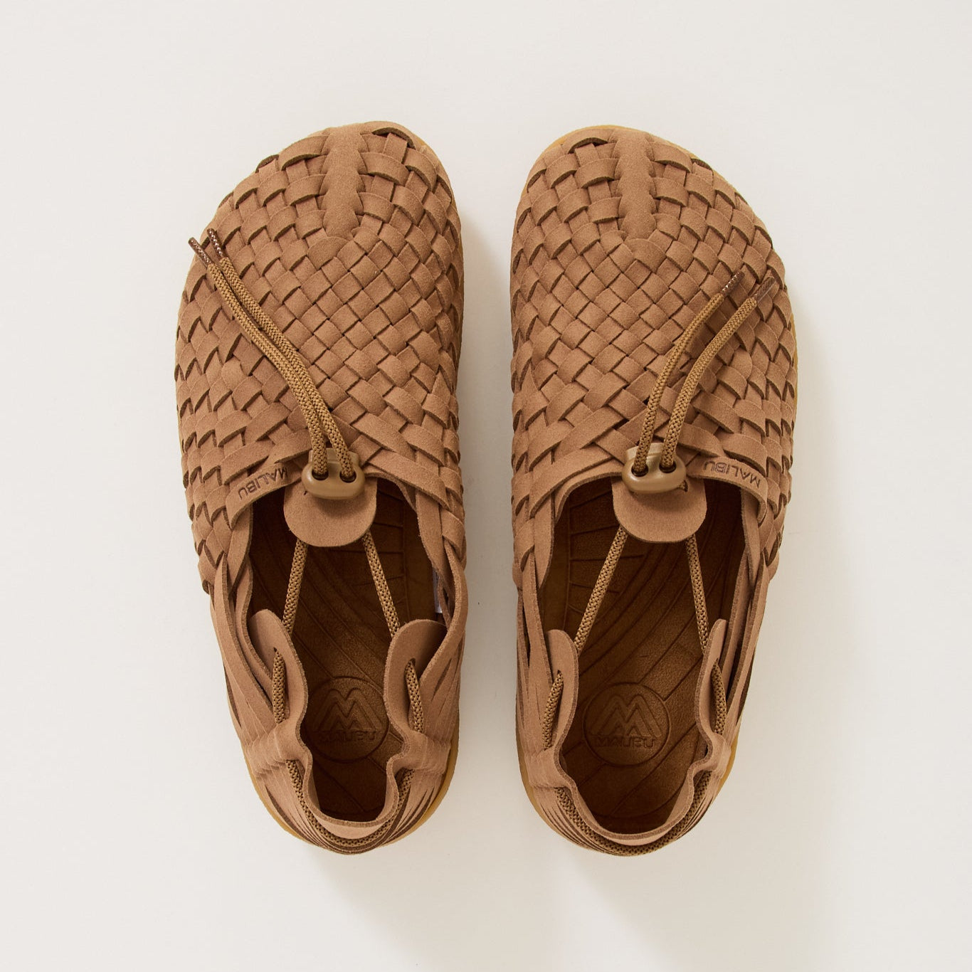 Malibu Sandals | Latigo Suede Vegan Leather Walnut/Tan | Maplestore