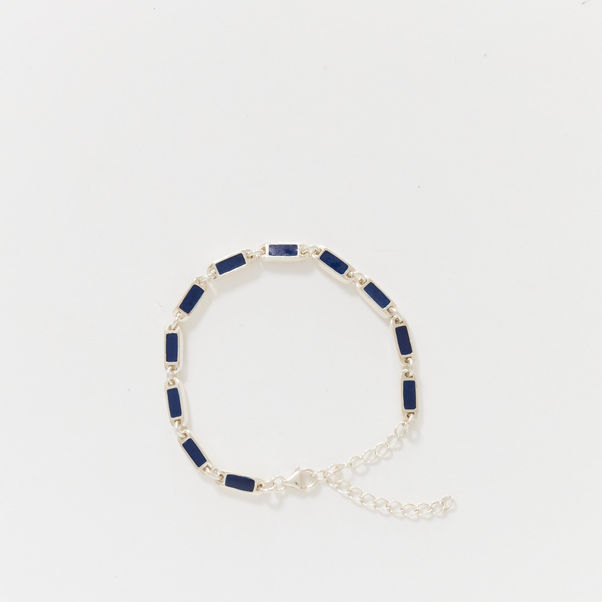 Poncho Bracelet Silver/Navy