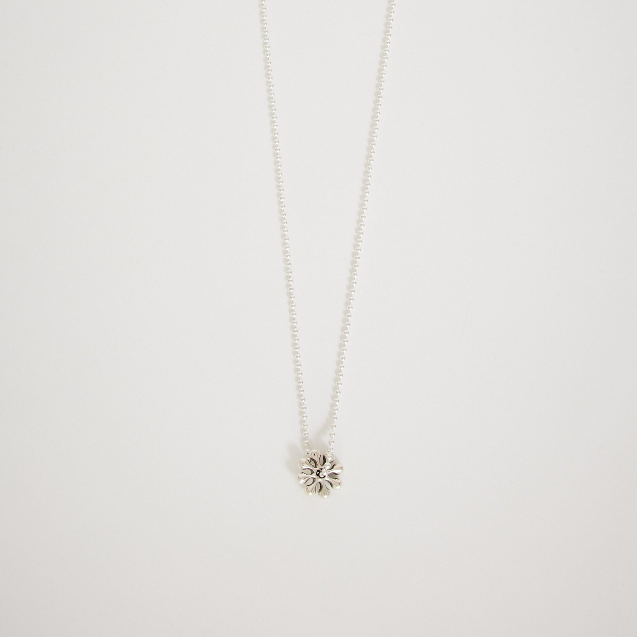 Orbit Pendant + Chain Silver