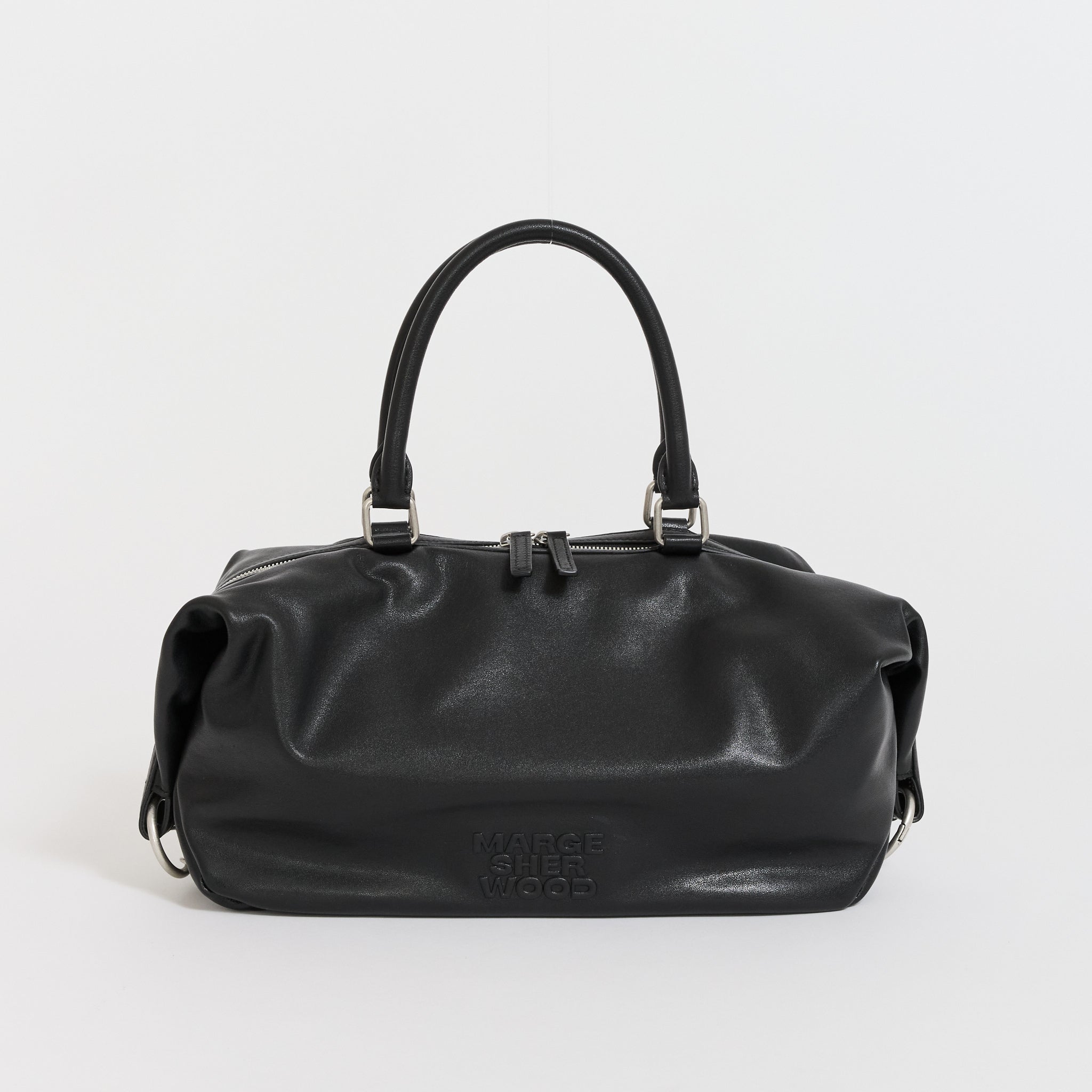 Dumpling Tote Black Soft Napa