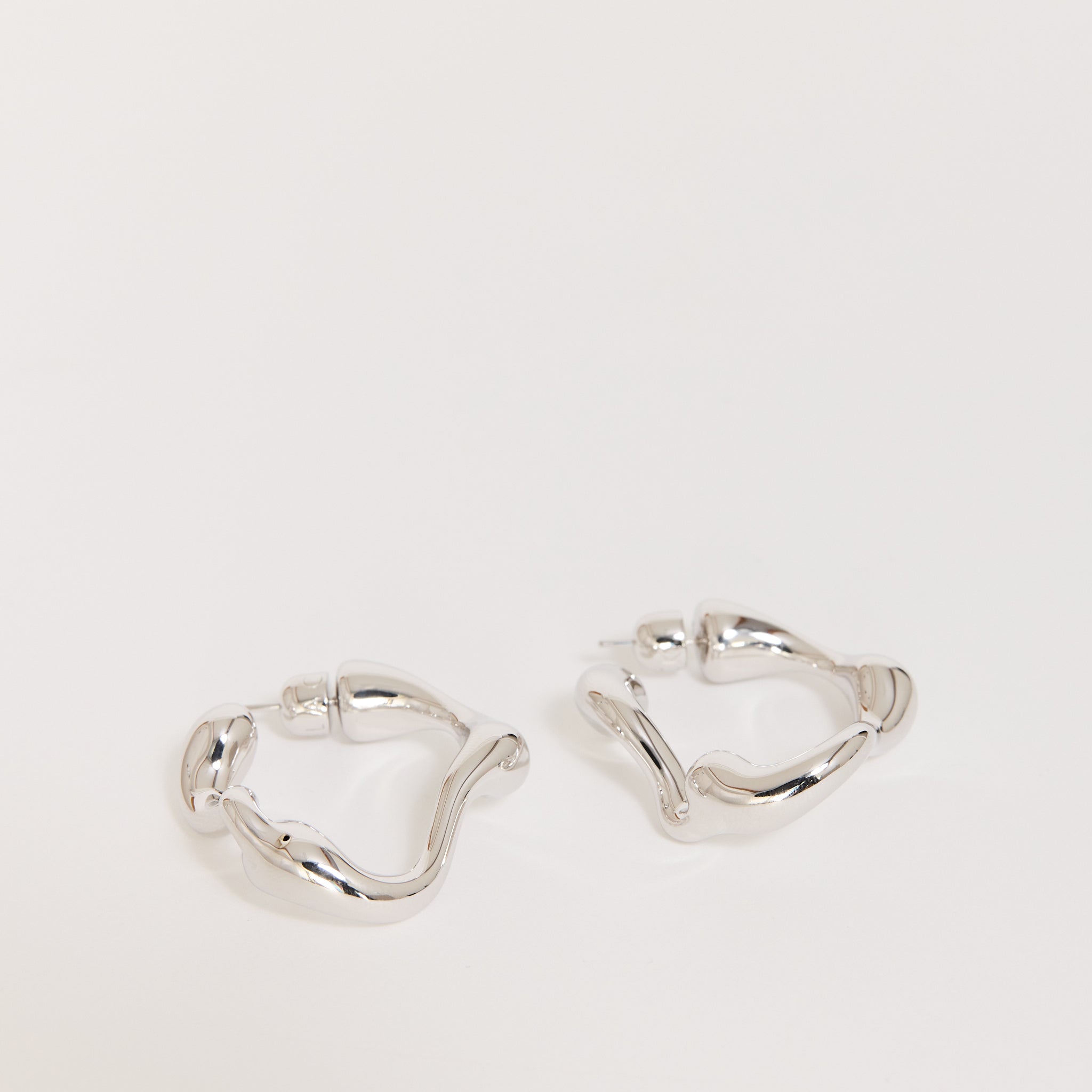 Splash Hoops Small Pair Silver