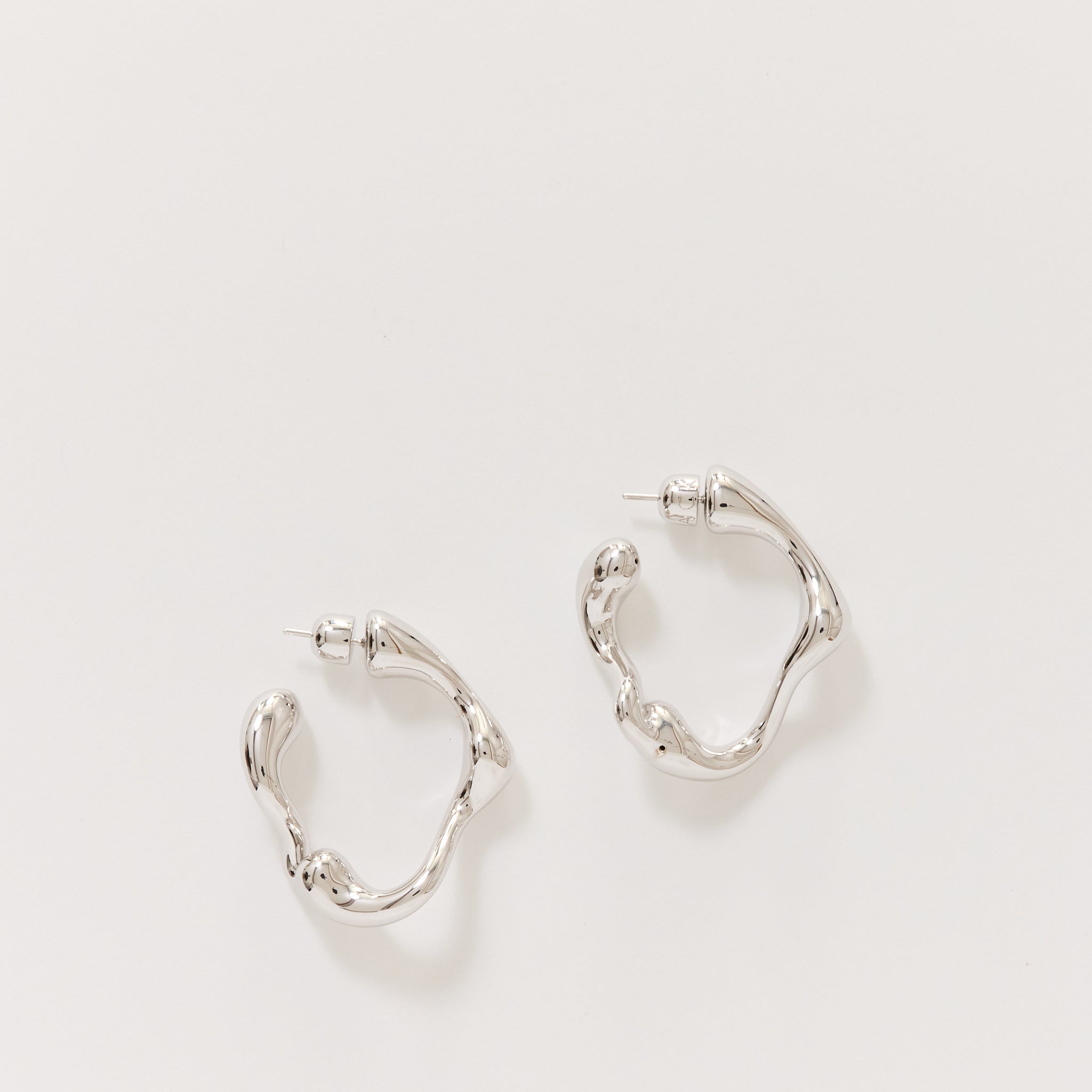 Splash Hoops Small Pair Silver