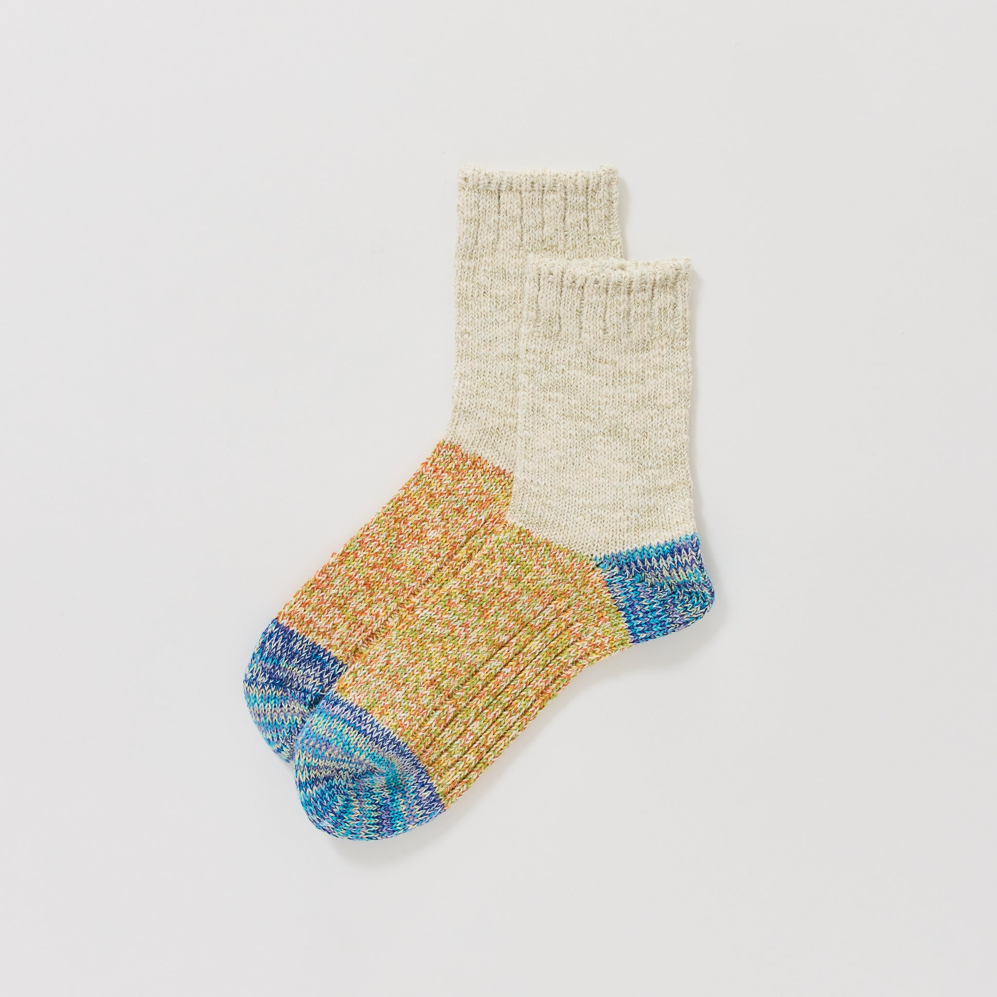 Slub Nep Switching Sock Purple