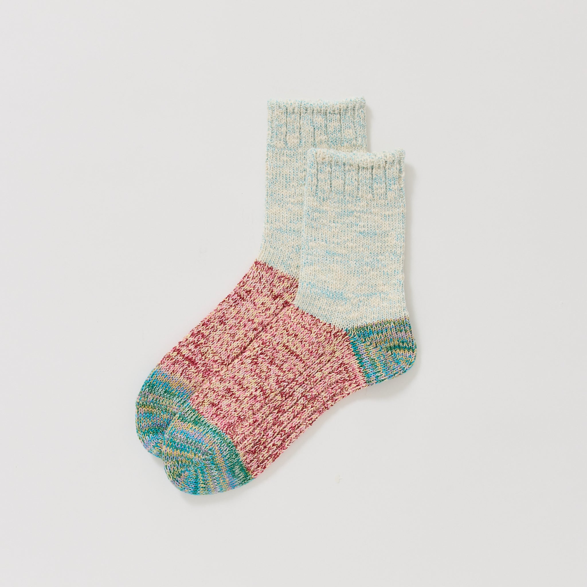 Mauna Kea | Slub Nep Switching Sock Blue | Maplestore
