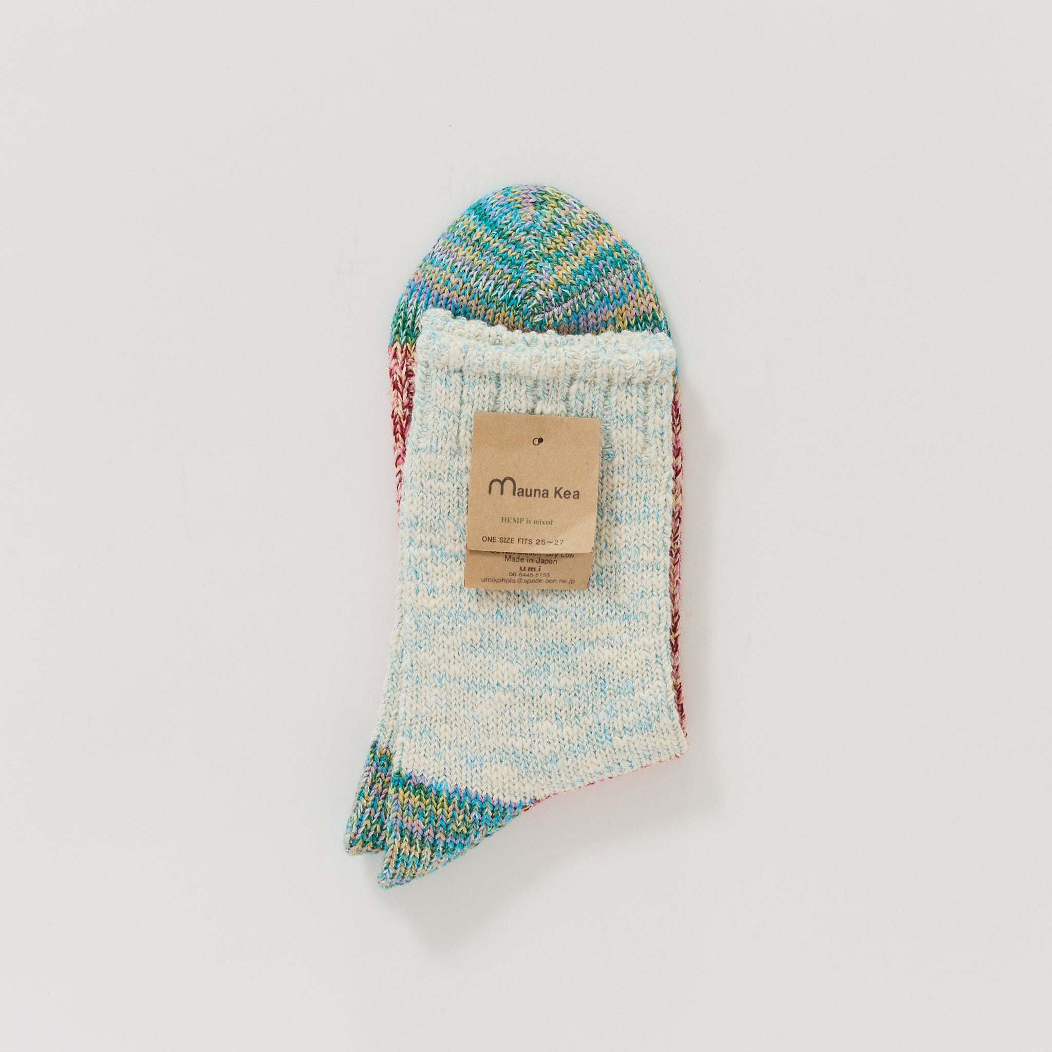 Mauna Kea | Slub Nep Switching Sock Blue | Maplestore