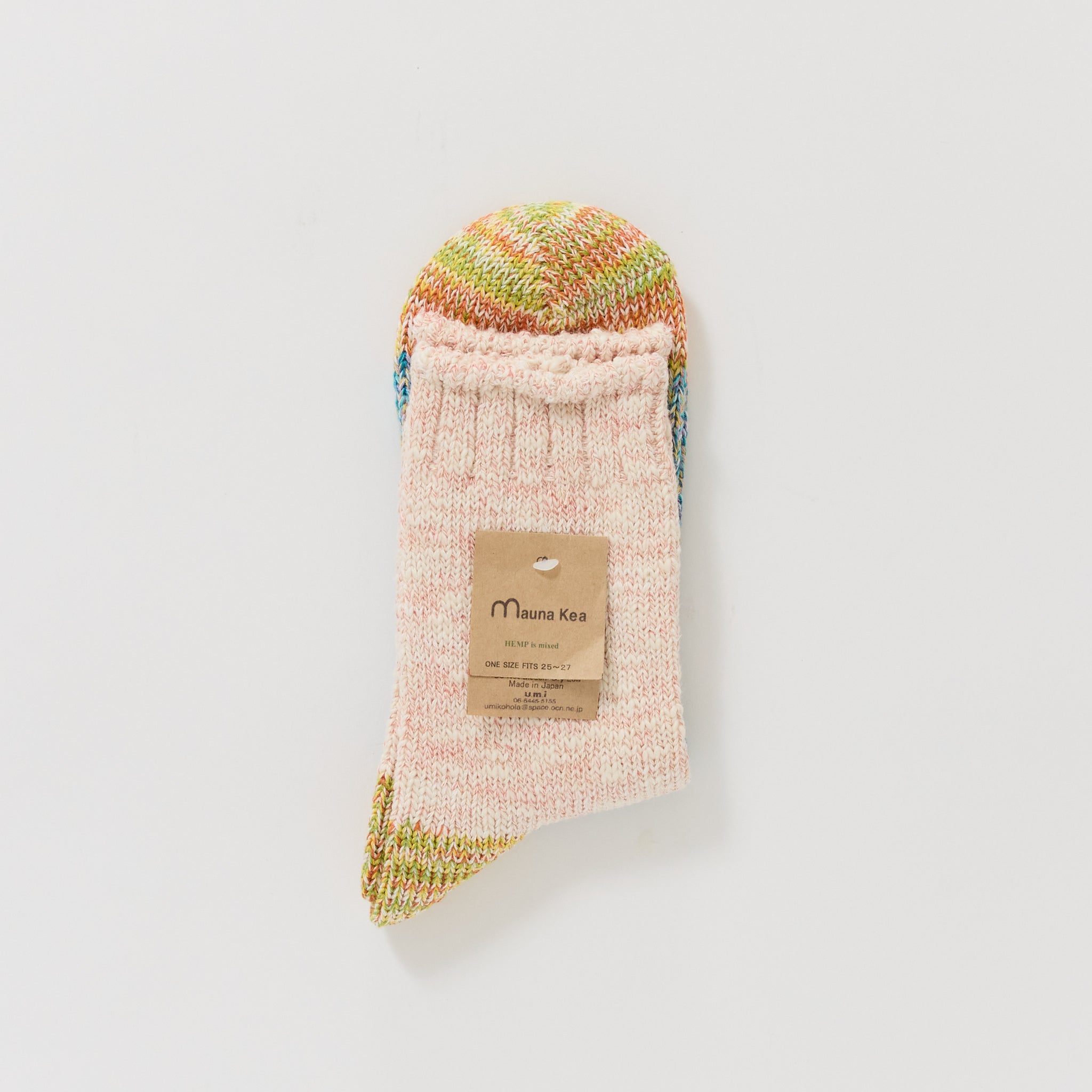 Mauna Kea | Slub Nep Switching Sock Yellow | Maplestore