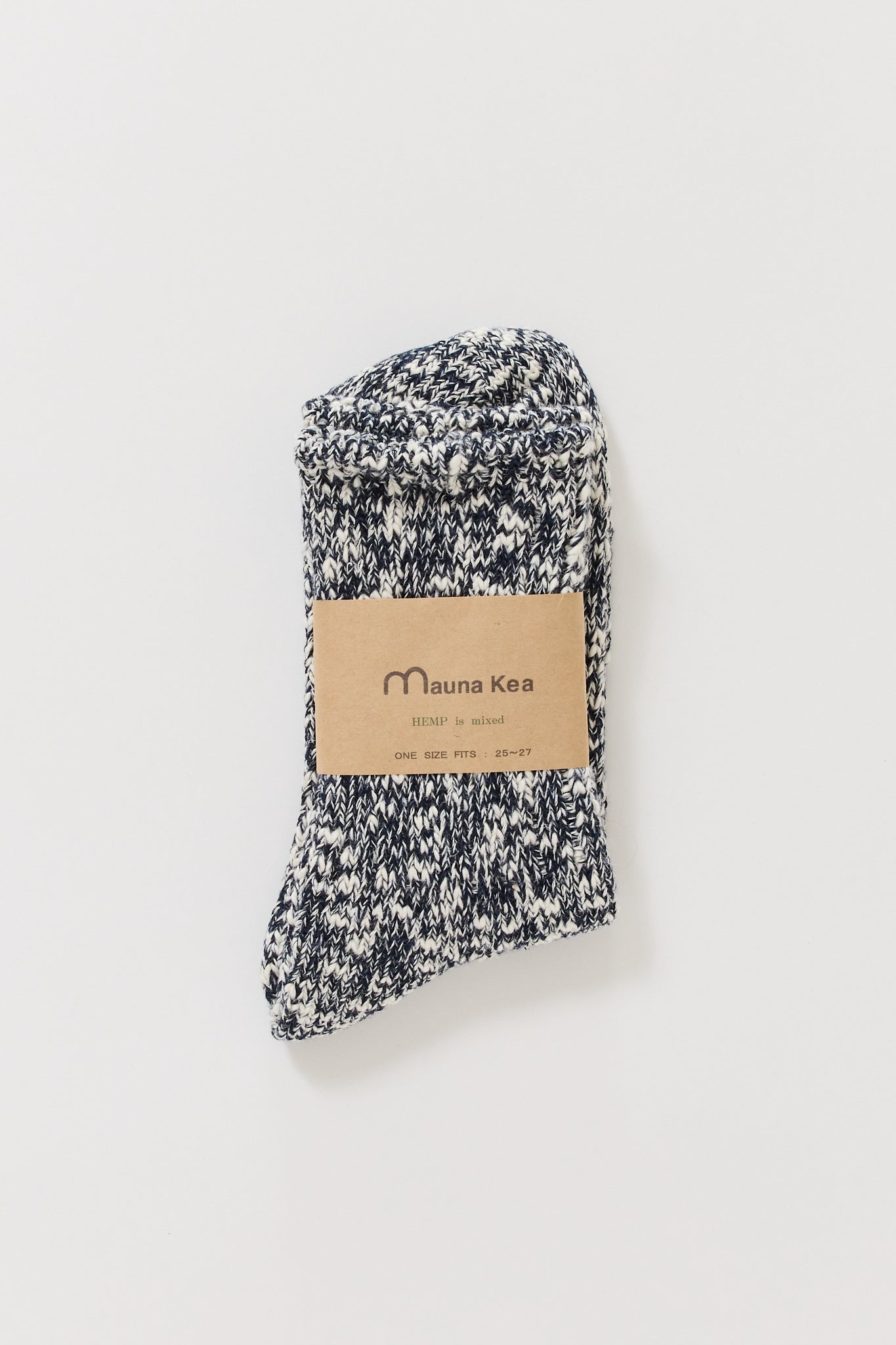 Slub Nep Twister Heather Sock Navy