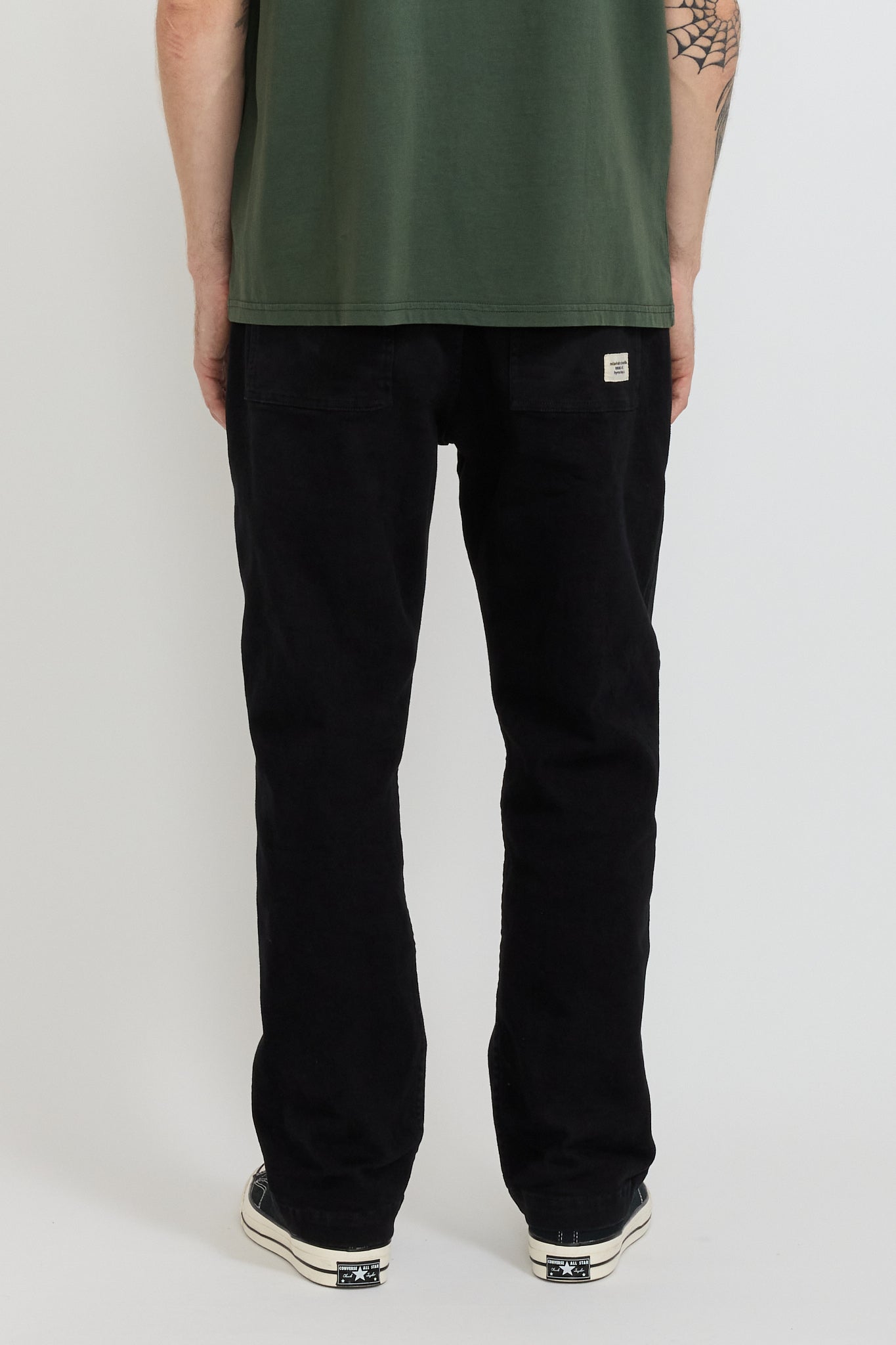 Brushed Twill Pants Black
