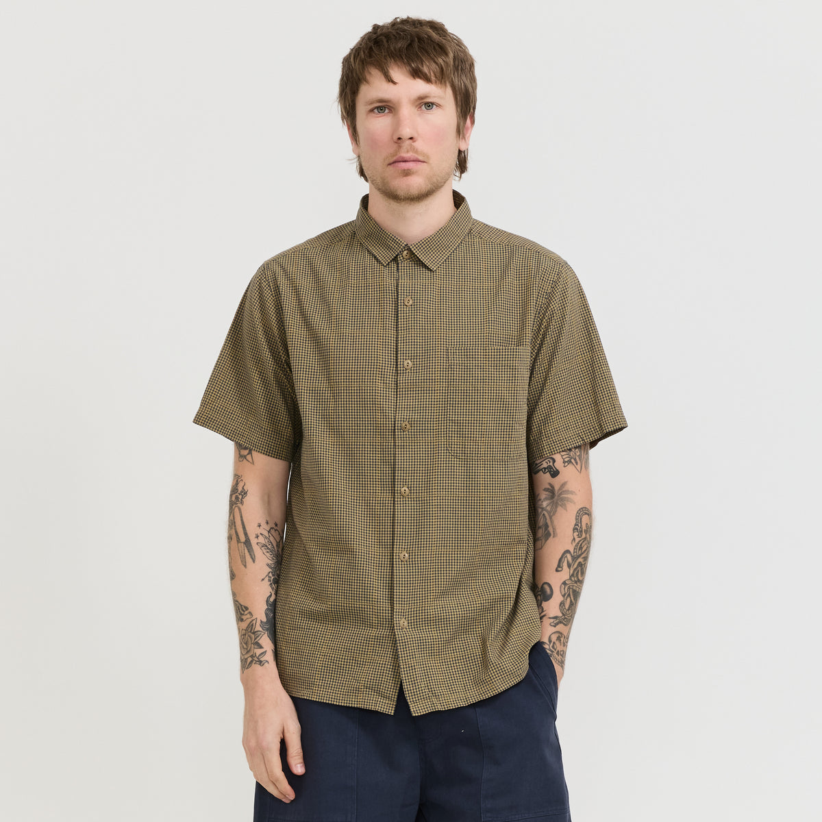 Button Up Shirt Blue Multi