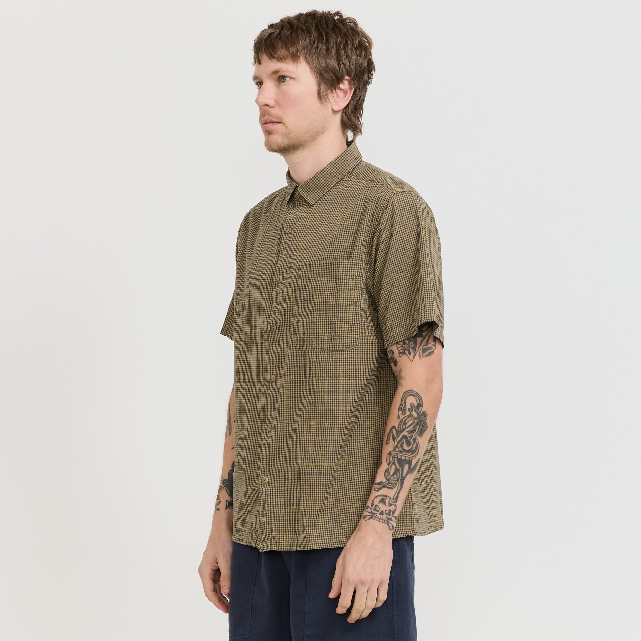 Button Up Shirt Blue Multi