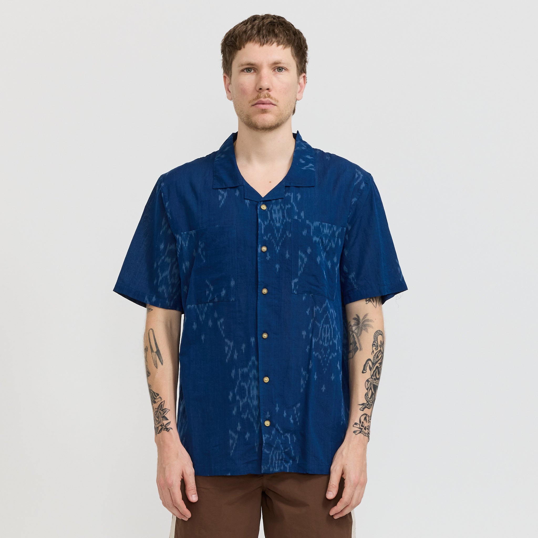Camp Collar Shirt Blue