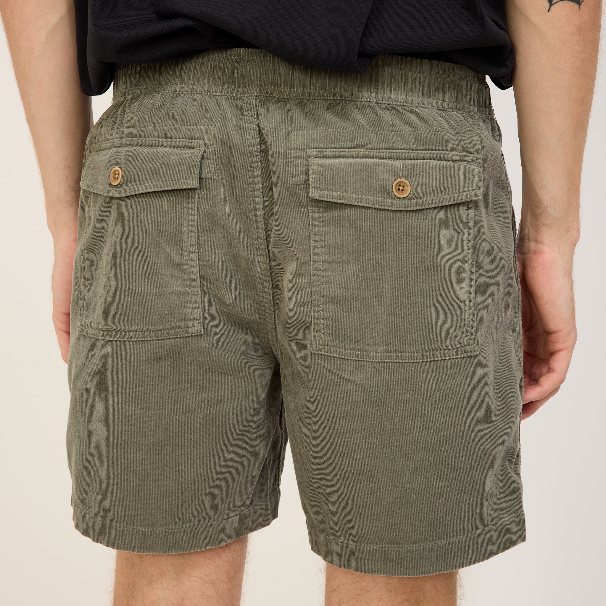 McTavish | Cord Shorts Grey | Maplestore