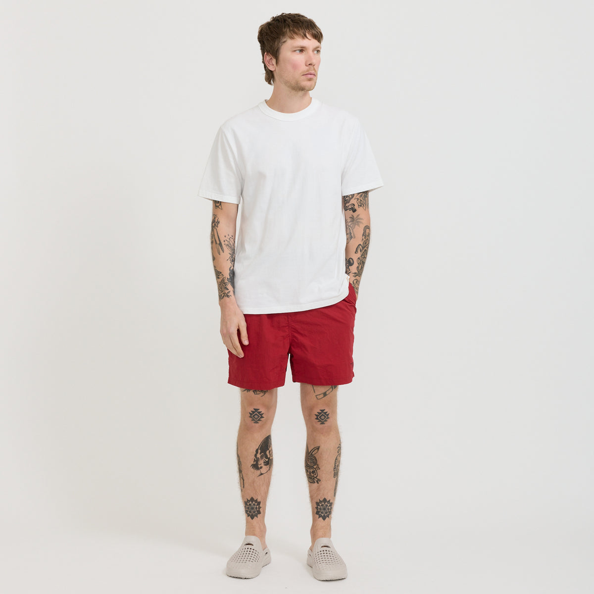 Land Swim Short Red