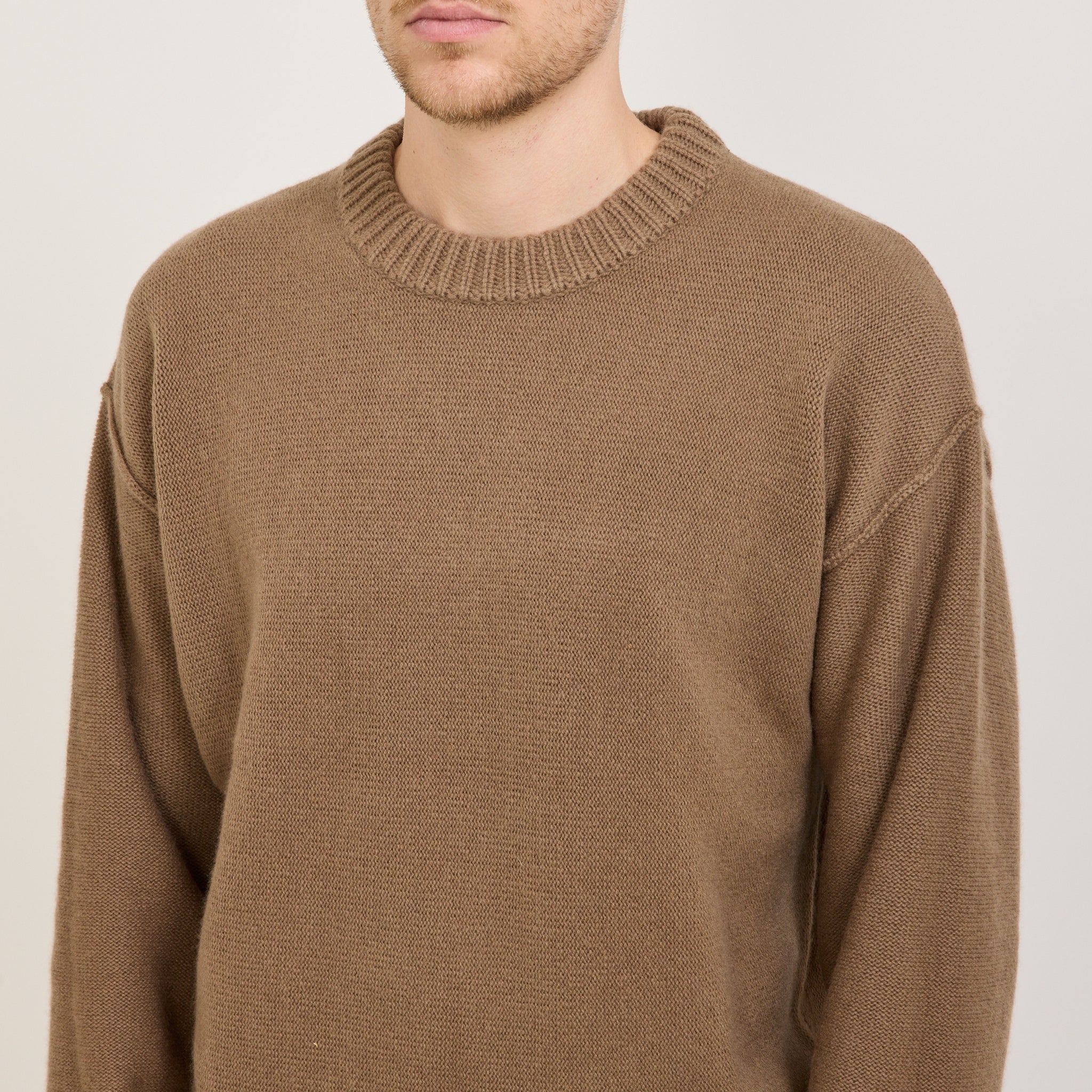 McTavish | Reverse Seam Knit Dark Tan | Maplestore