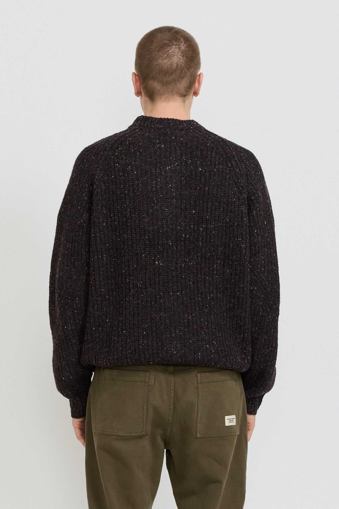 Speckled Fisherman Knit Charcoal