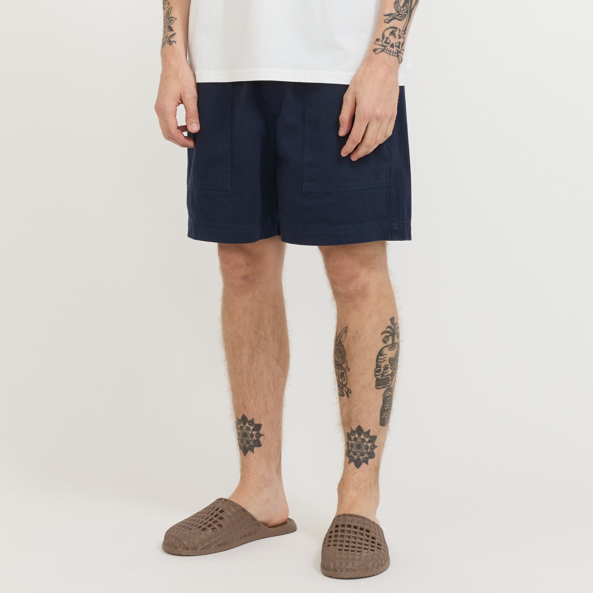 Twill Shorts Dark Blue