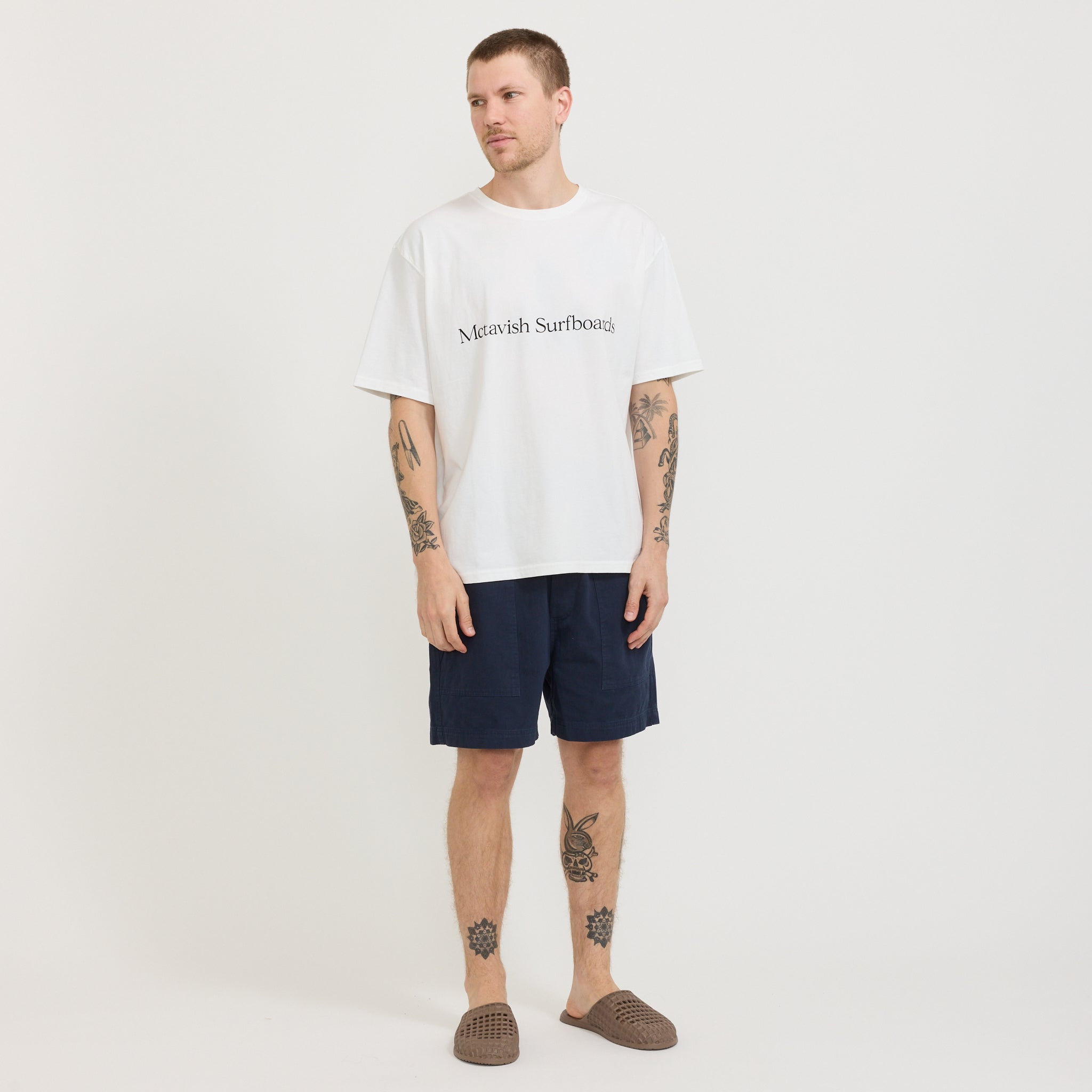 Twill Shorts Dark Blue