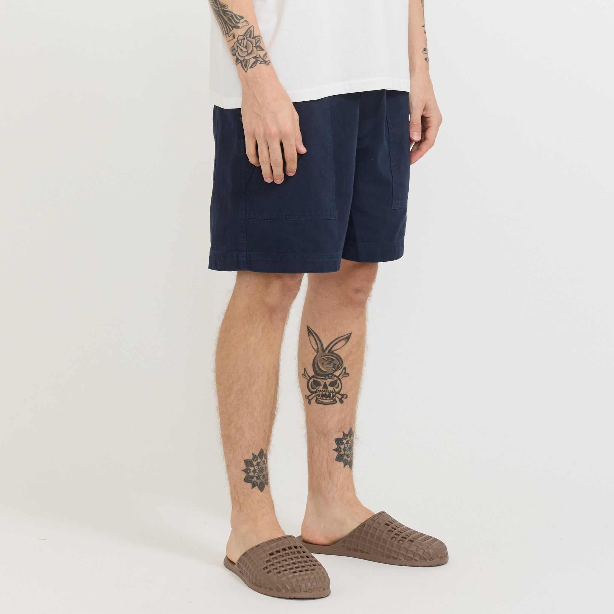 Twill Shorts Dark Blue