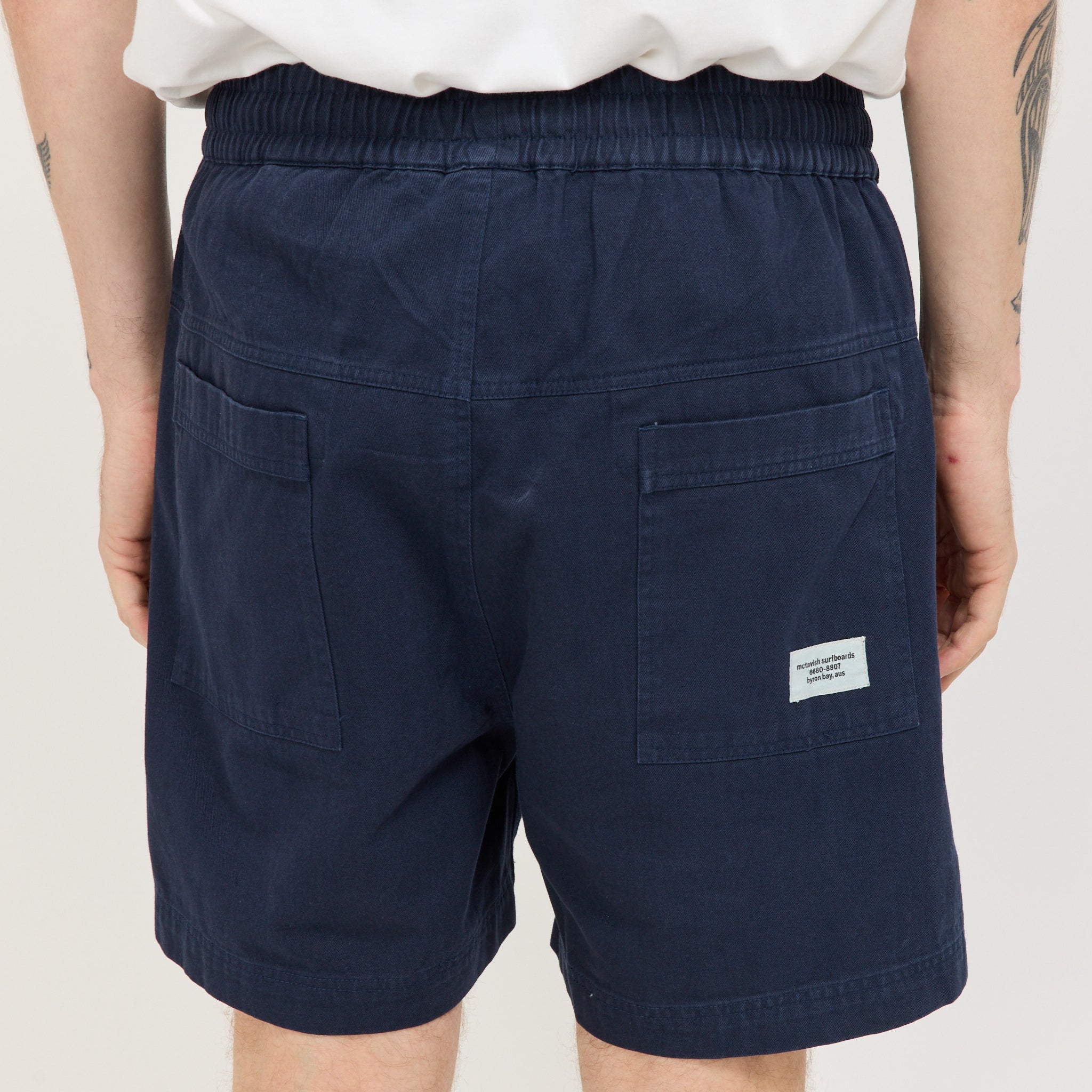 Twill Shorts Dark Blue