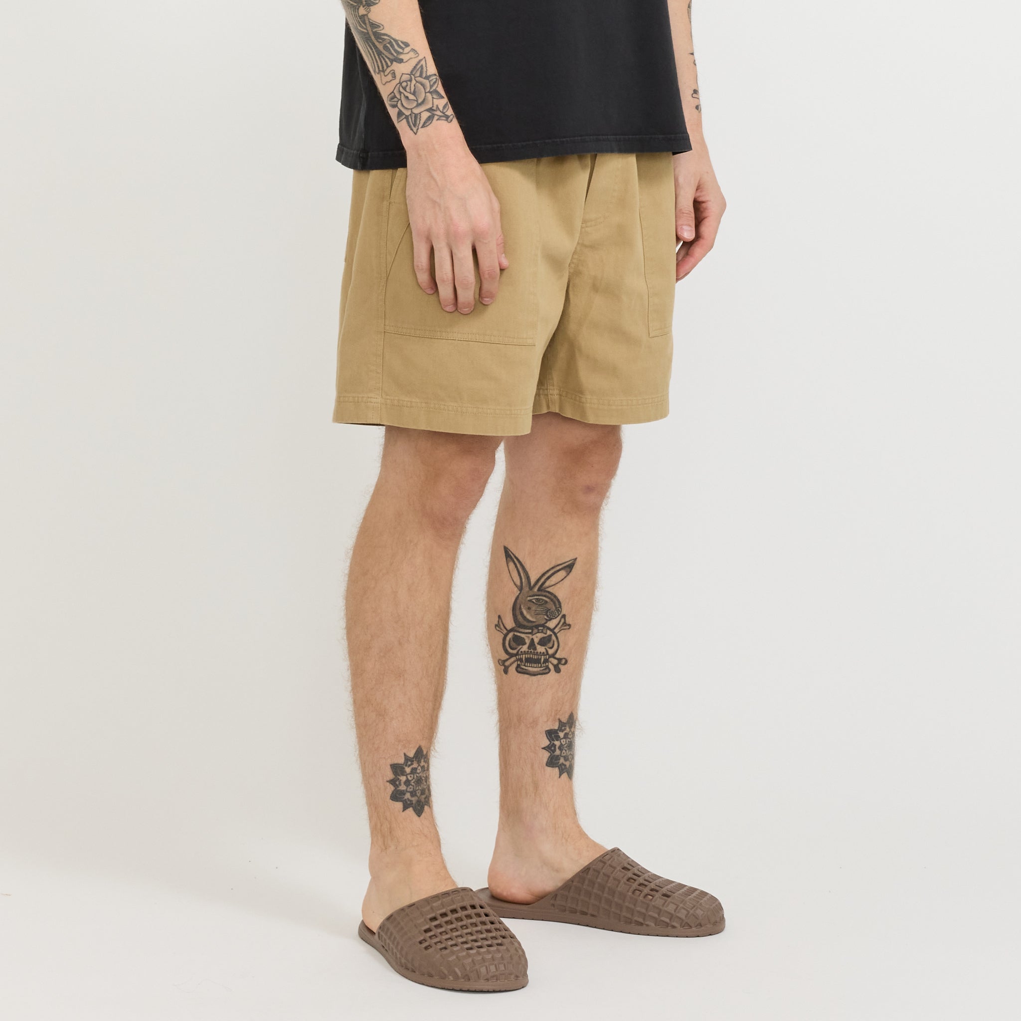 Twill Shorts Tan